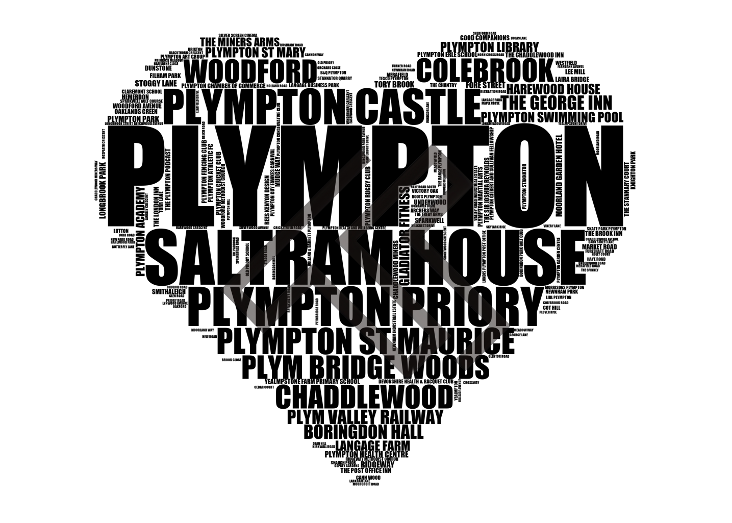 Plympton - Premium Typographic Word Cloud Prints, Posters & Gifts