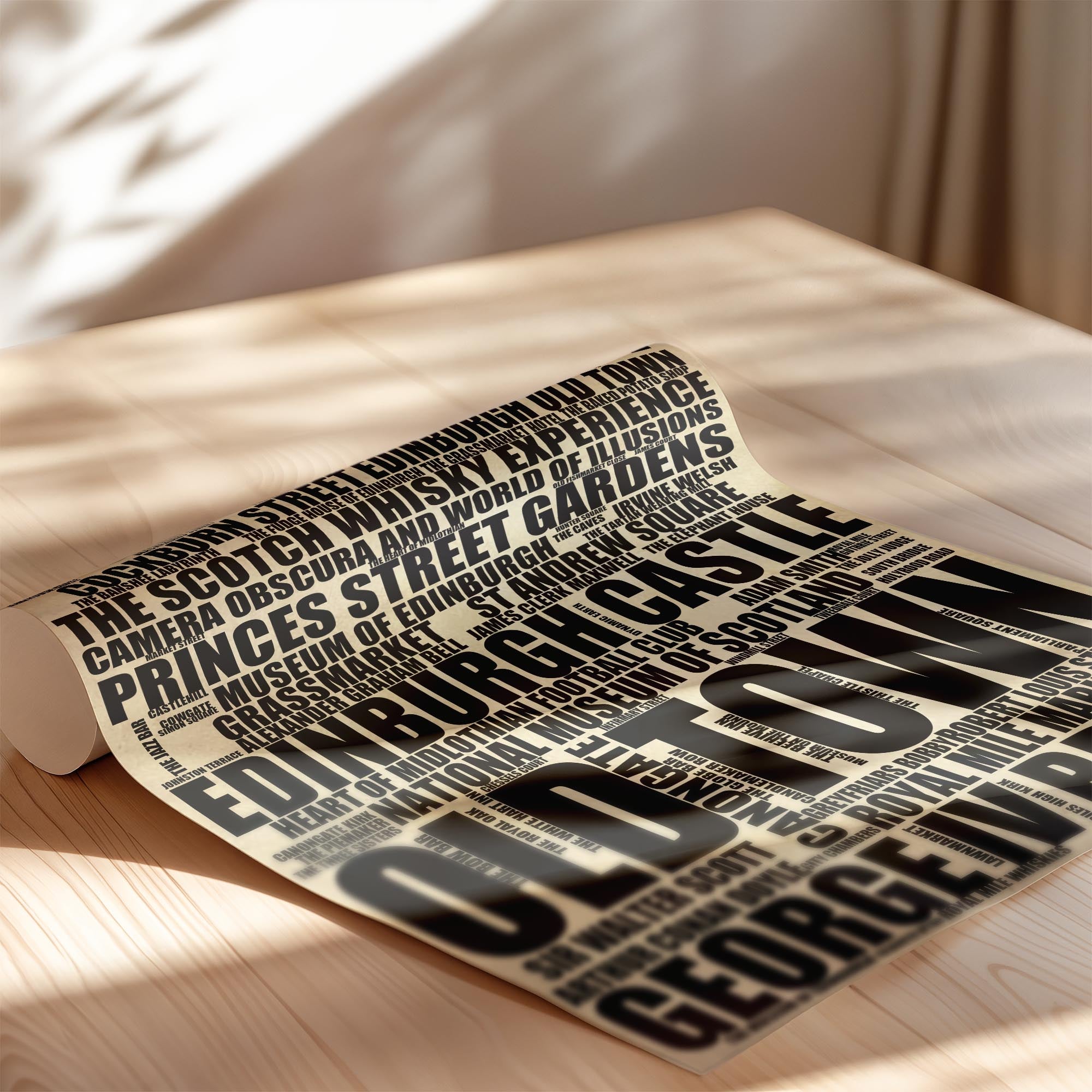 Old Town - Premium Typographic Word Cloud Prints, Posters & Gifts