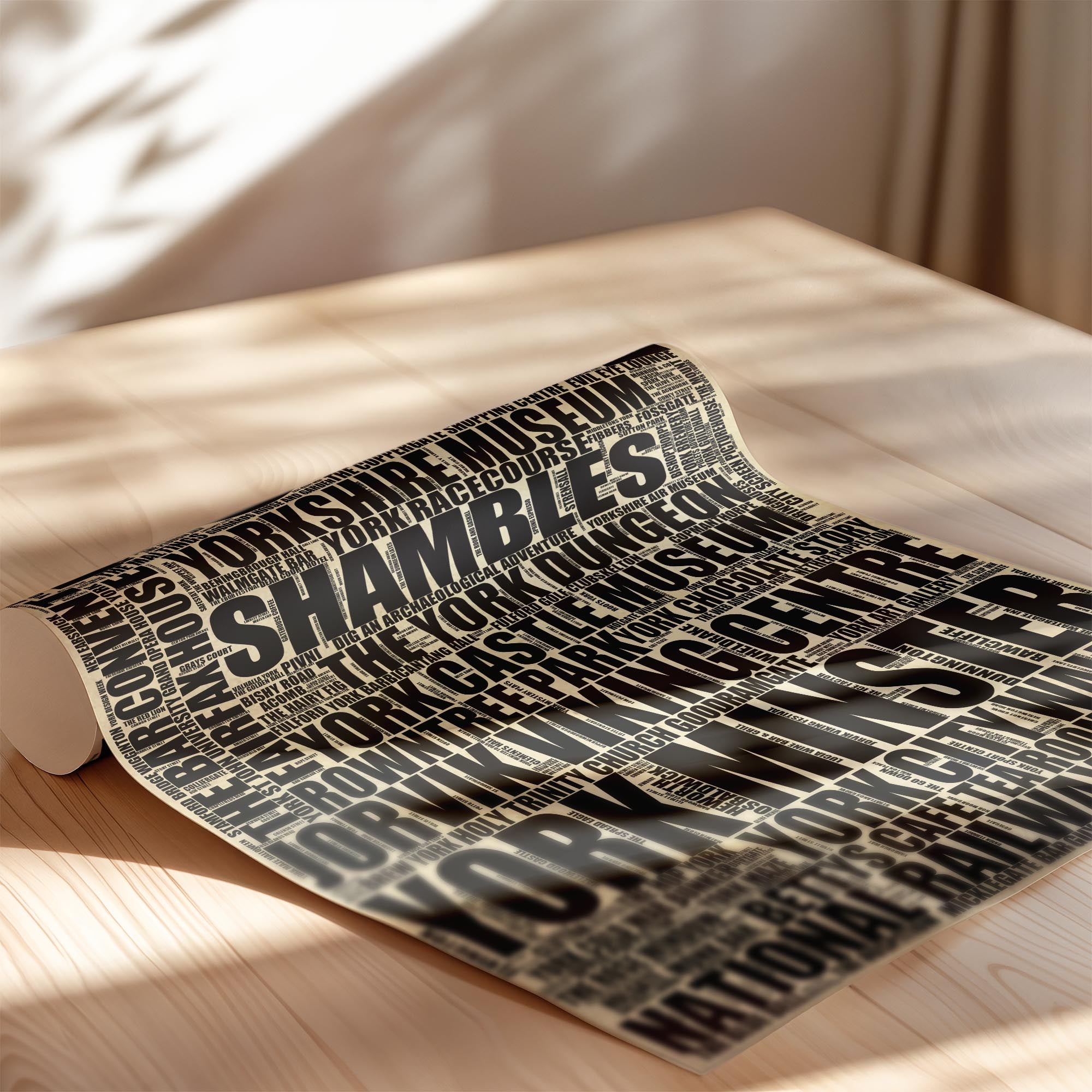 York - Premium Typographic Word Cloud Prints, Posters & Gifts