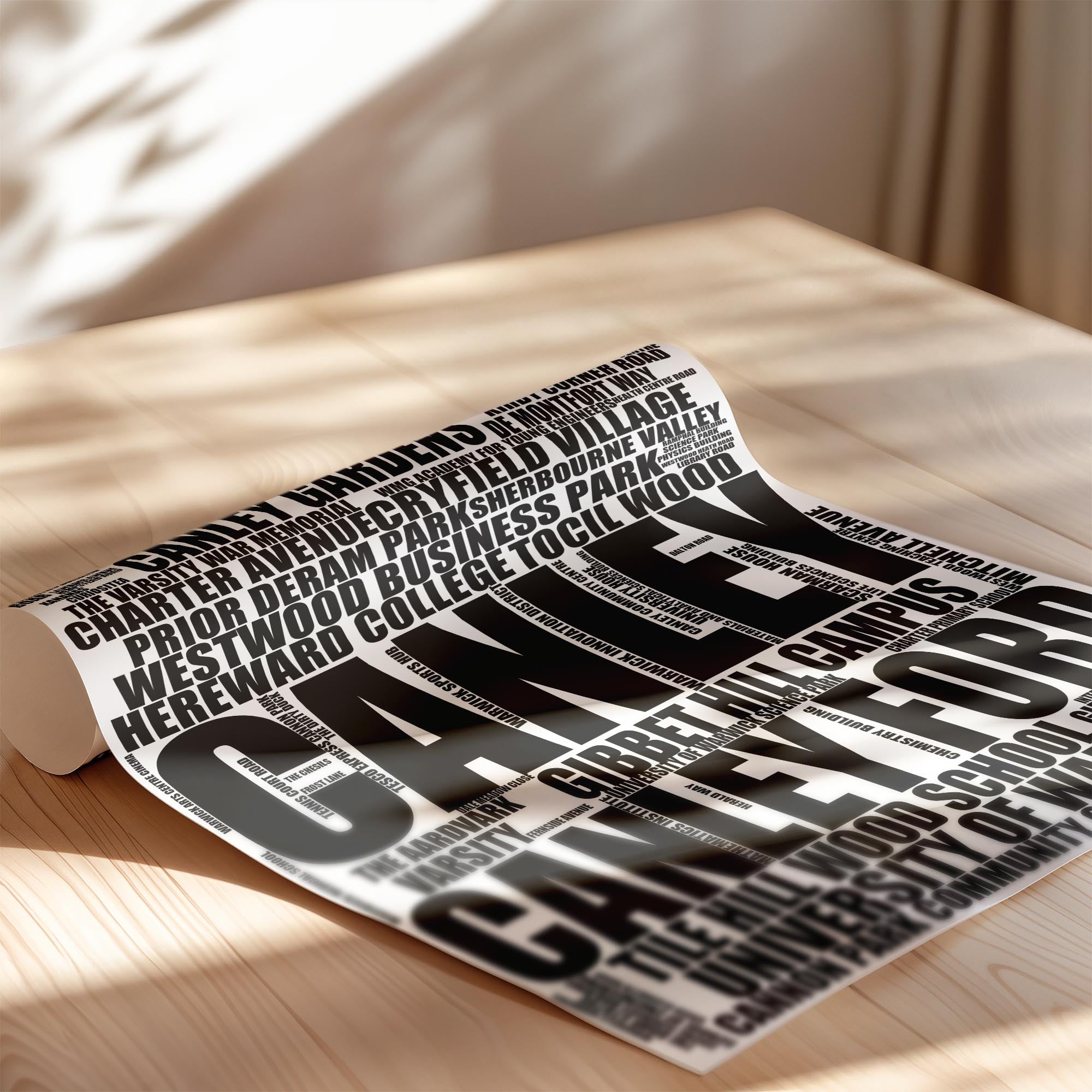 Canley - Premium Typographic Word Cloud Prints, Posters & Gifts