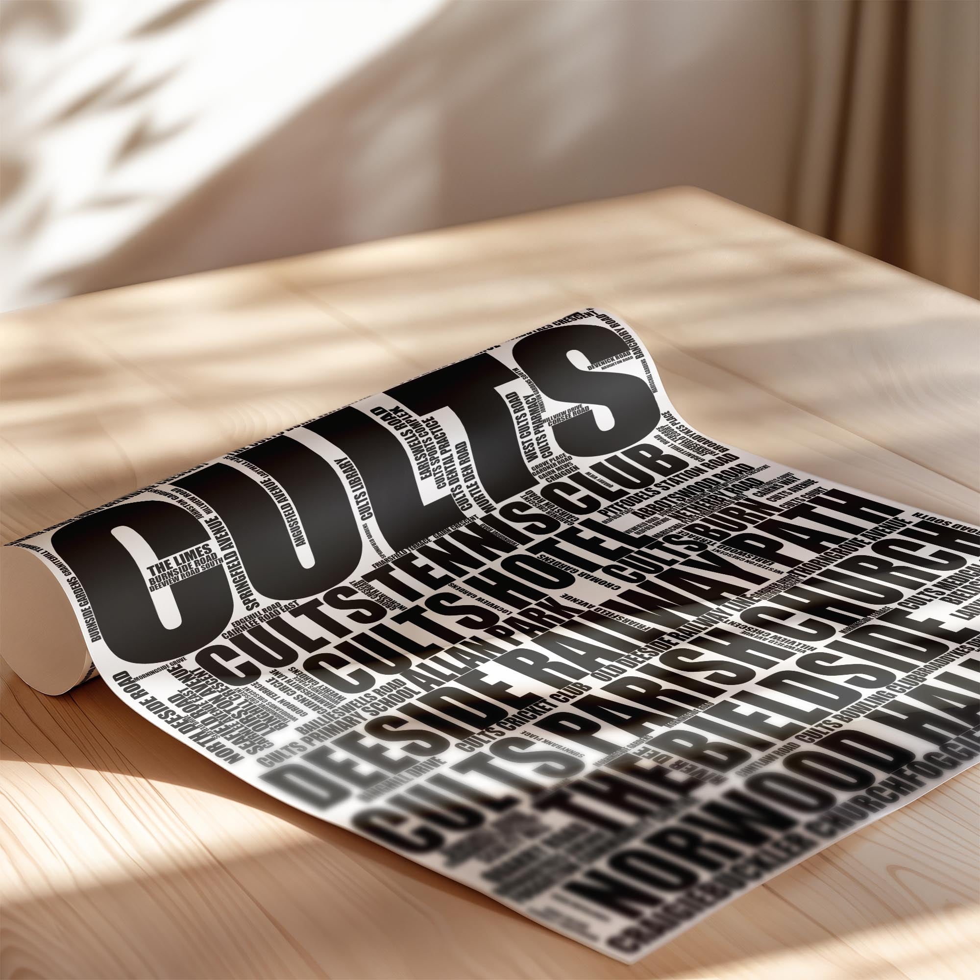 Cults - Premium Typographic Word Cloud Prints, Posters & Gifts