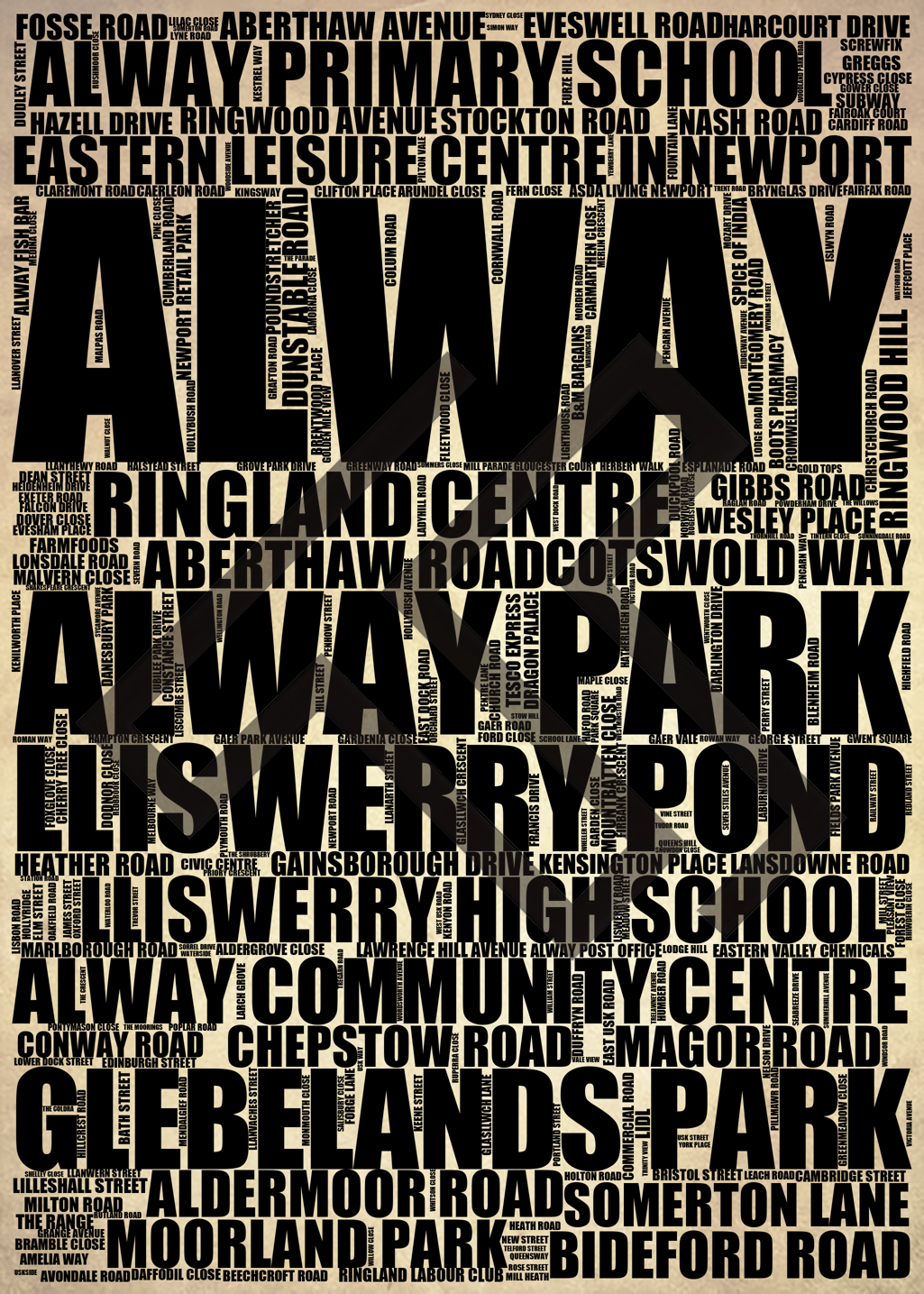 Alway - Premium Typographic Word Cloud Prints, Posters & Gifts