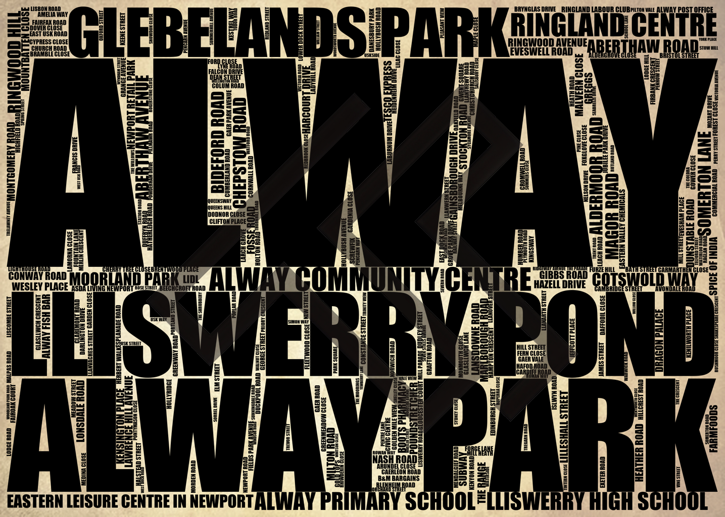 Alway - Premium Typographic Word Cloud Prints, Posters & Gifts