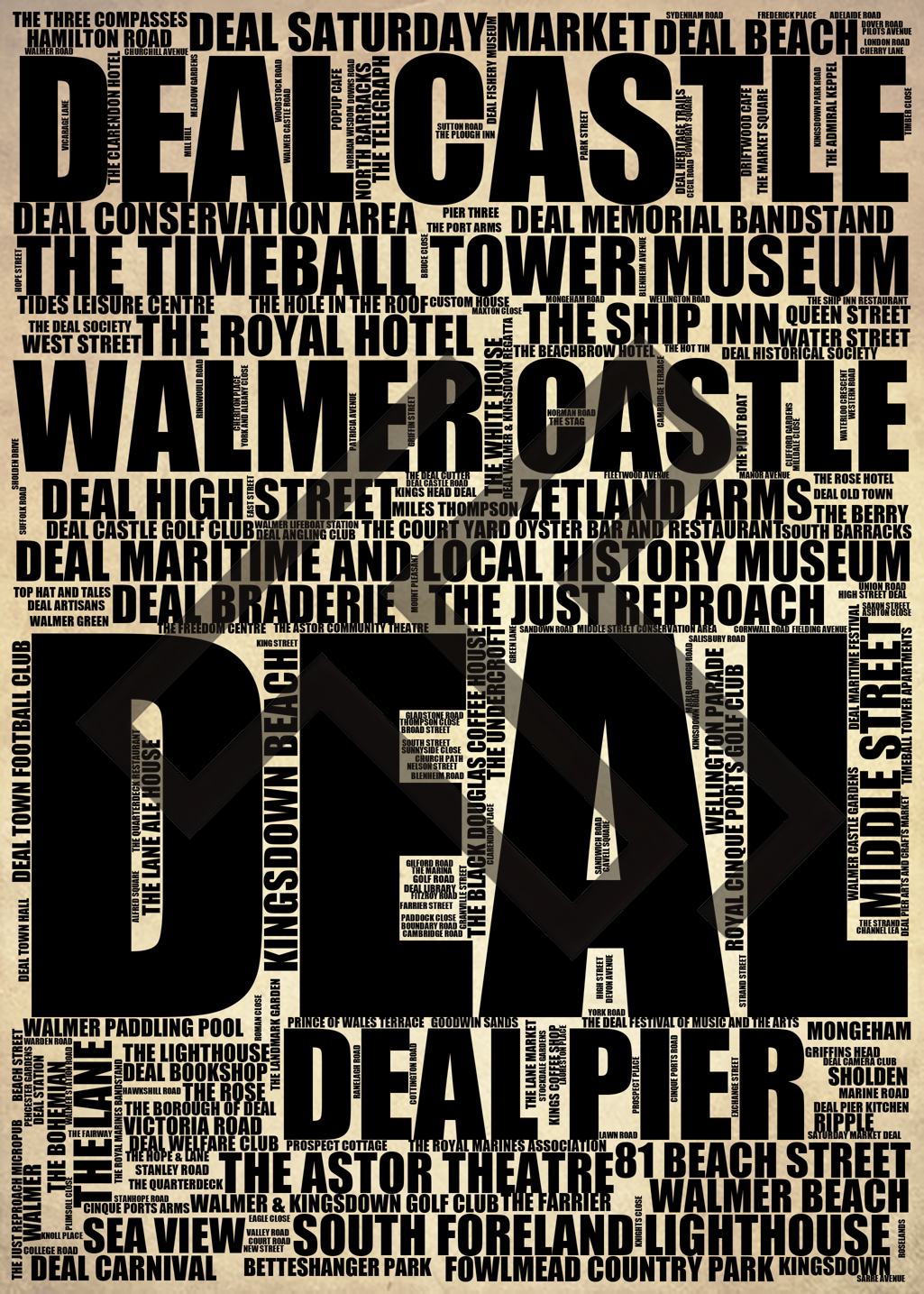 Deal - Premium Typographic Word Cloud Prints, Posters & Gifts