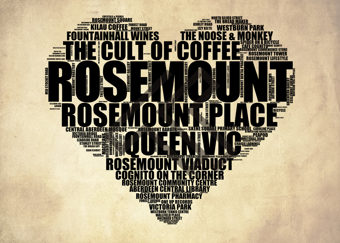 Rosemount - Premium Typographic Art Prints & Gifts