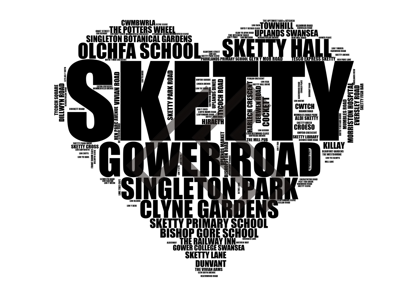 Sketty - Premium Typographic Word Cloud Prints, Posters & Gifts