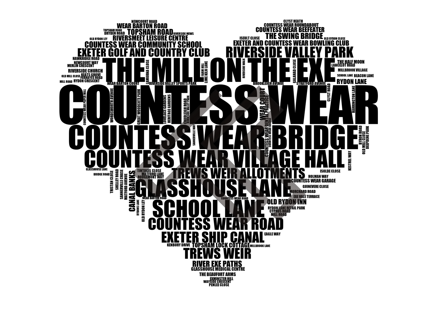 Countess Wear - Premium Typographic Word Cloud Prints, Posters & Gifts