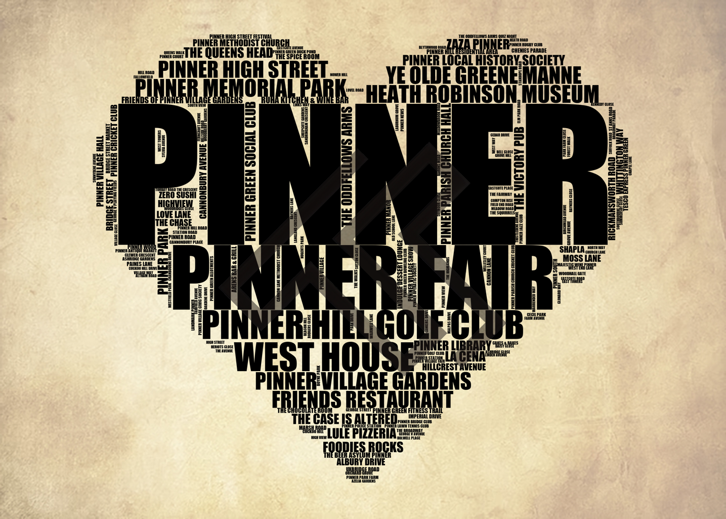 Pinner - Premium Typographic Word Cloud Prints, Posters & Gifts