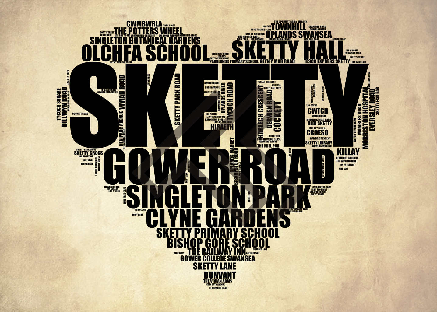 Sketty - Premium Typographic Word Cloud Prints, Posters & Gifts