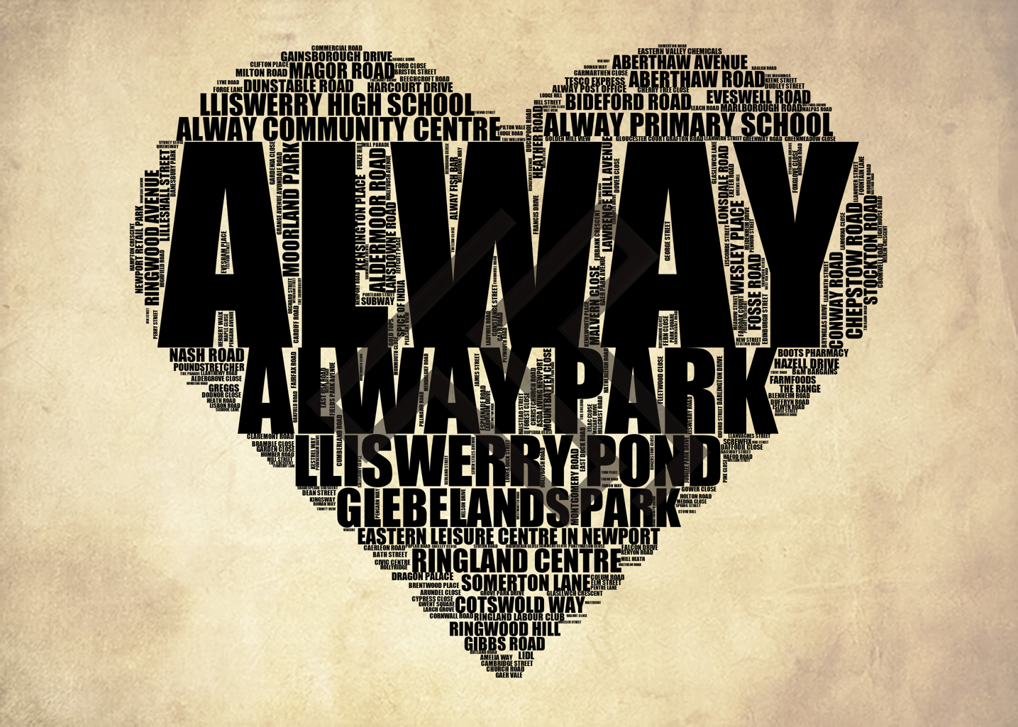 Alway - Premium Typographic Word Cloud Prints, Posters & Gifts