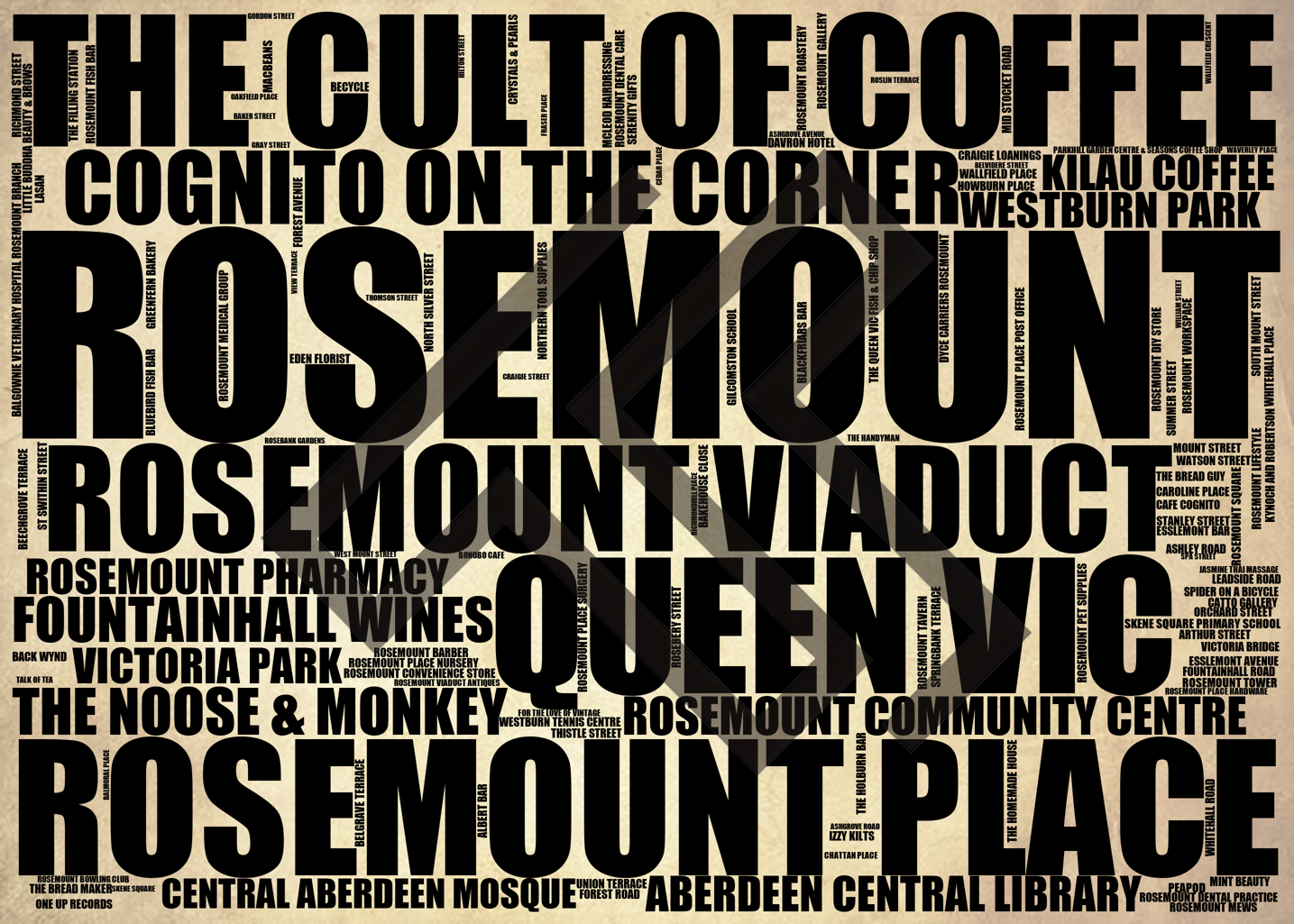 Rosemount - Premium Typographic Art Prints & Gifts