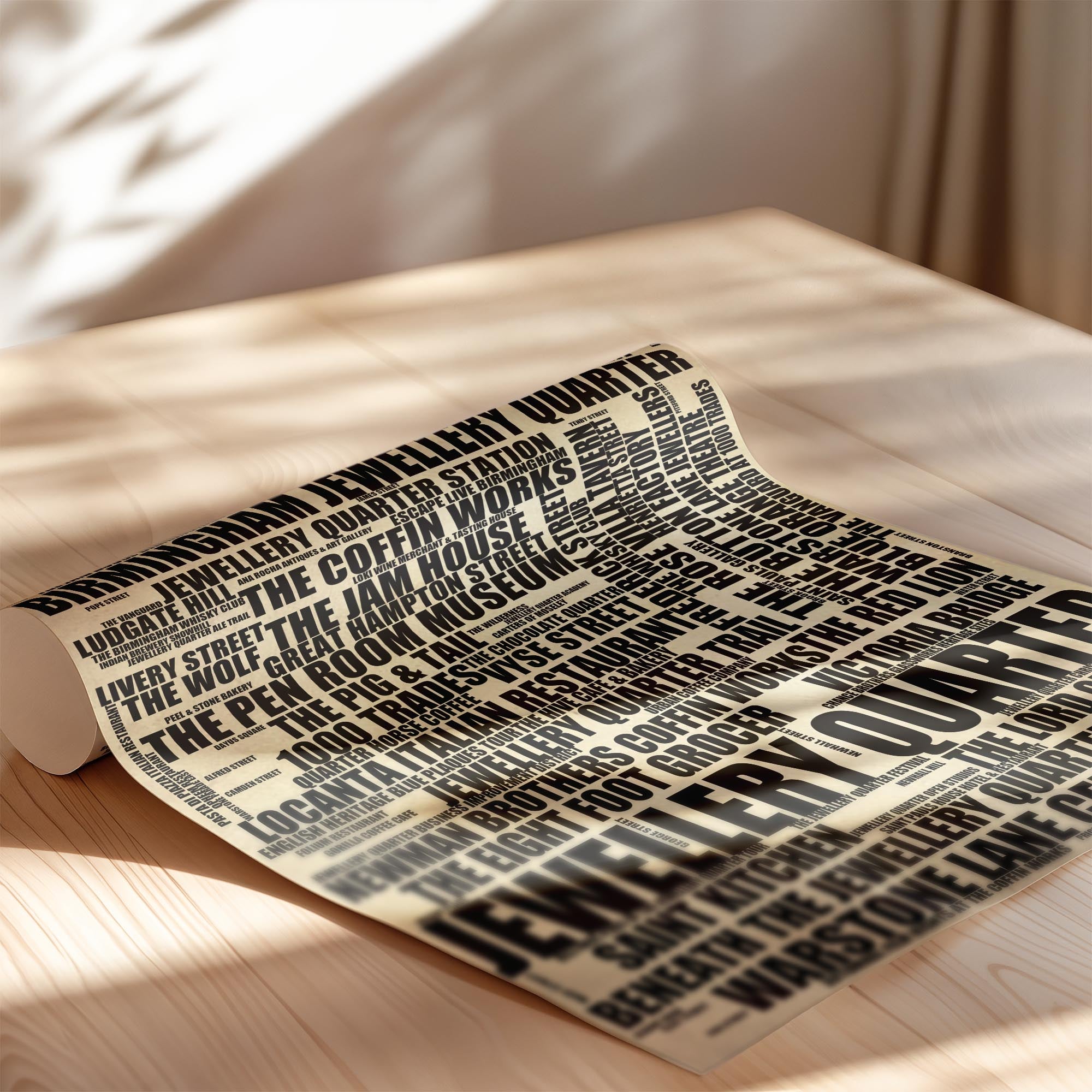 Jewellery Quarter - Premium Typographic Word Cloud Prints, Posters & Gifts