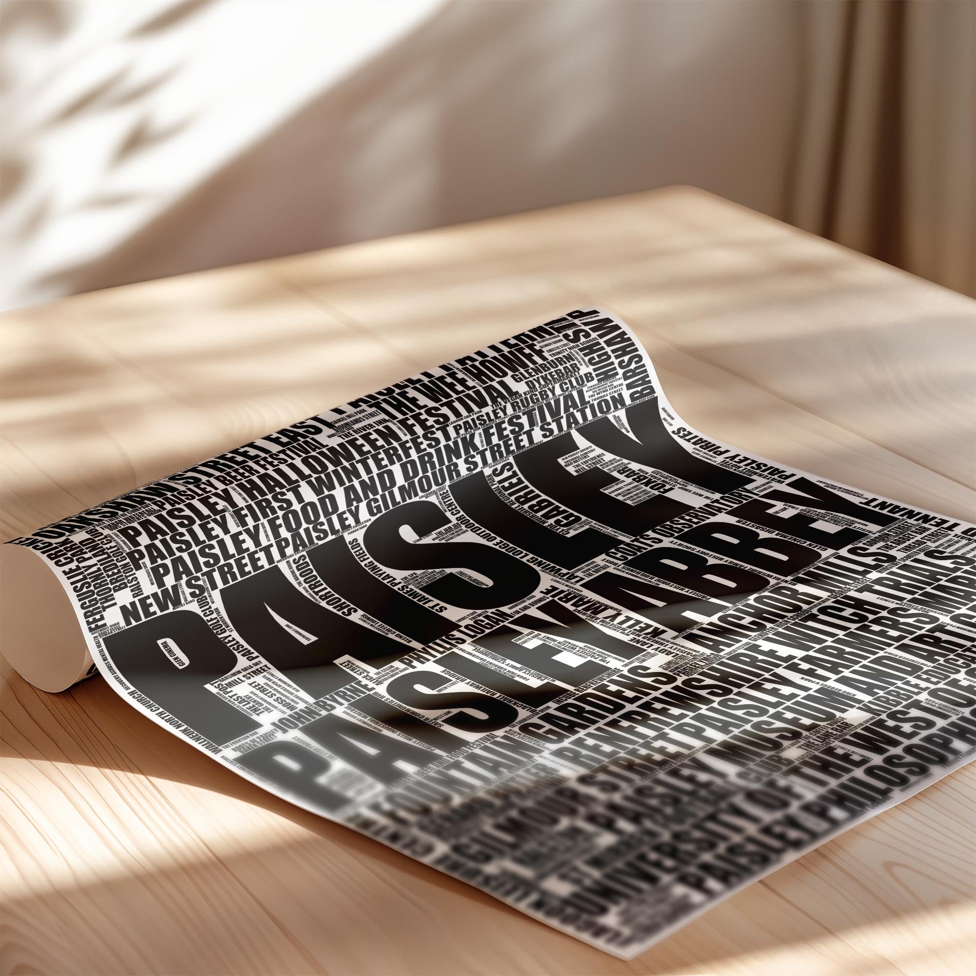 Paisley - Premium Typographic Word Cloud Prints, Posters & Gifts