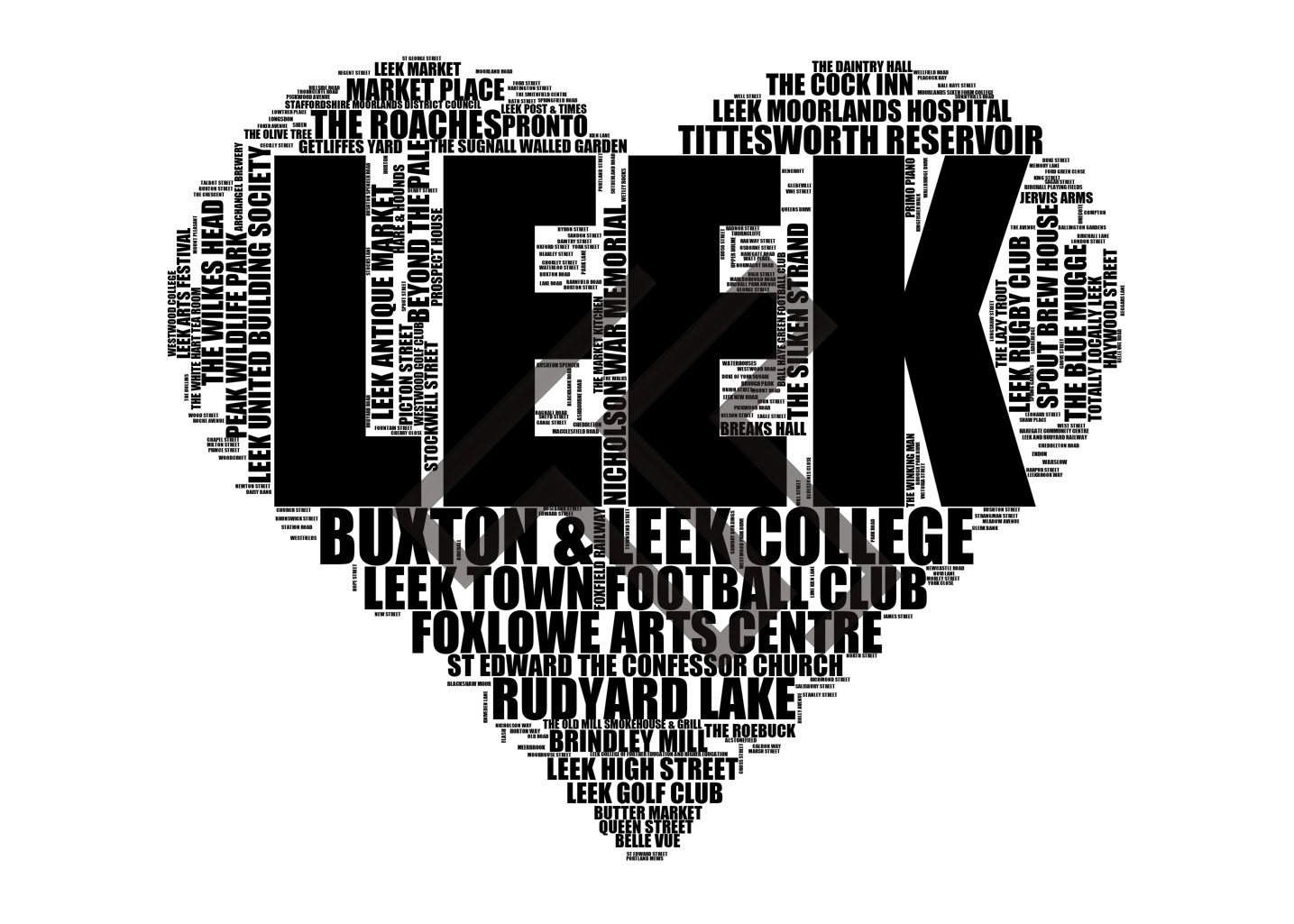 Leek - Premium Typographic Word Cloud Prints, Posters & Gifts