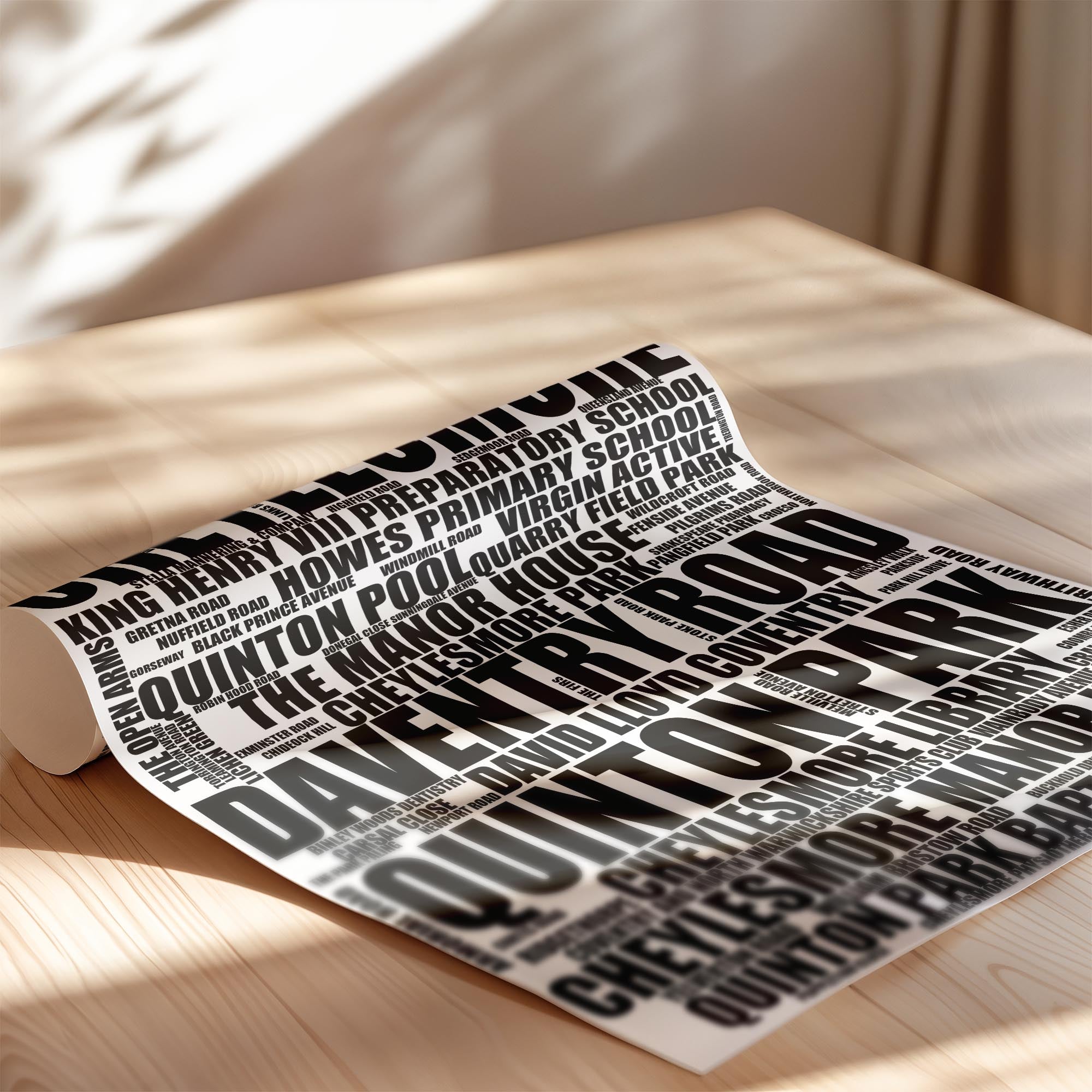 Cheylesmore - Premium Typographic Word Cloud Prints, Posters & Gifts