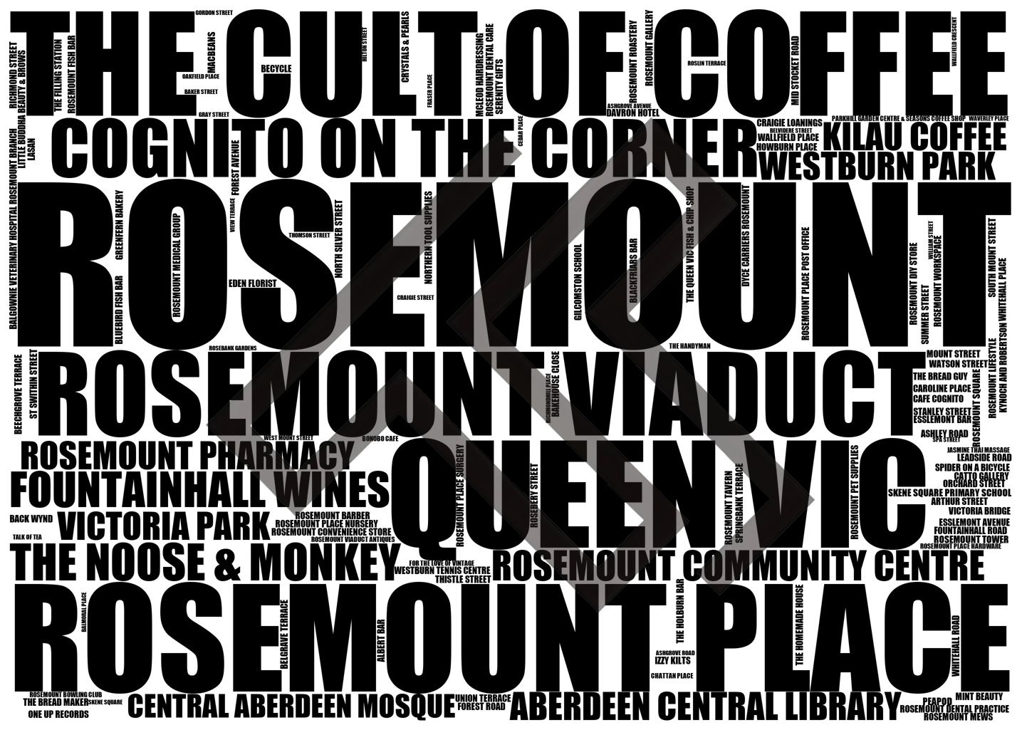 Rosemount - Premium Typographic Art Prints & Gifts