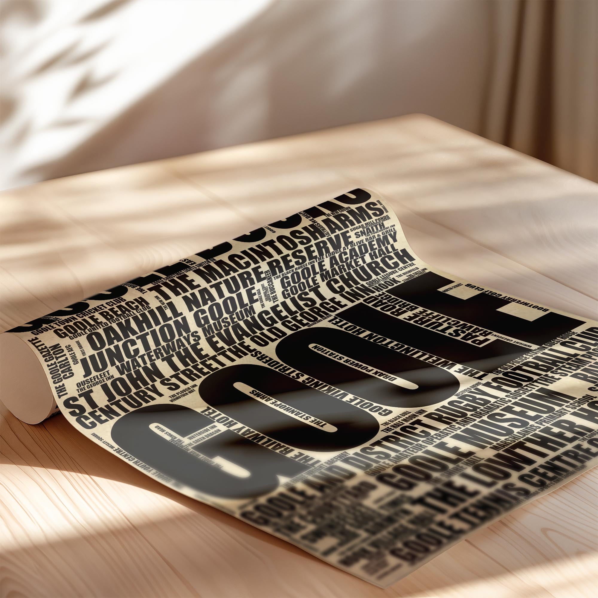 Goole - Premium Typographic Word Cloud Prints, Posters & Gifts