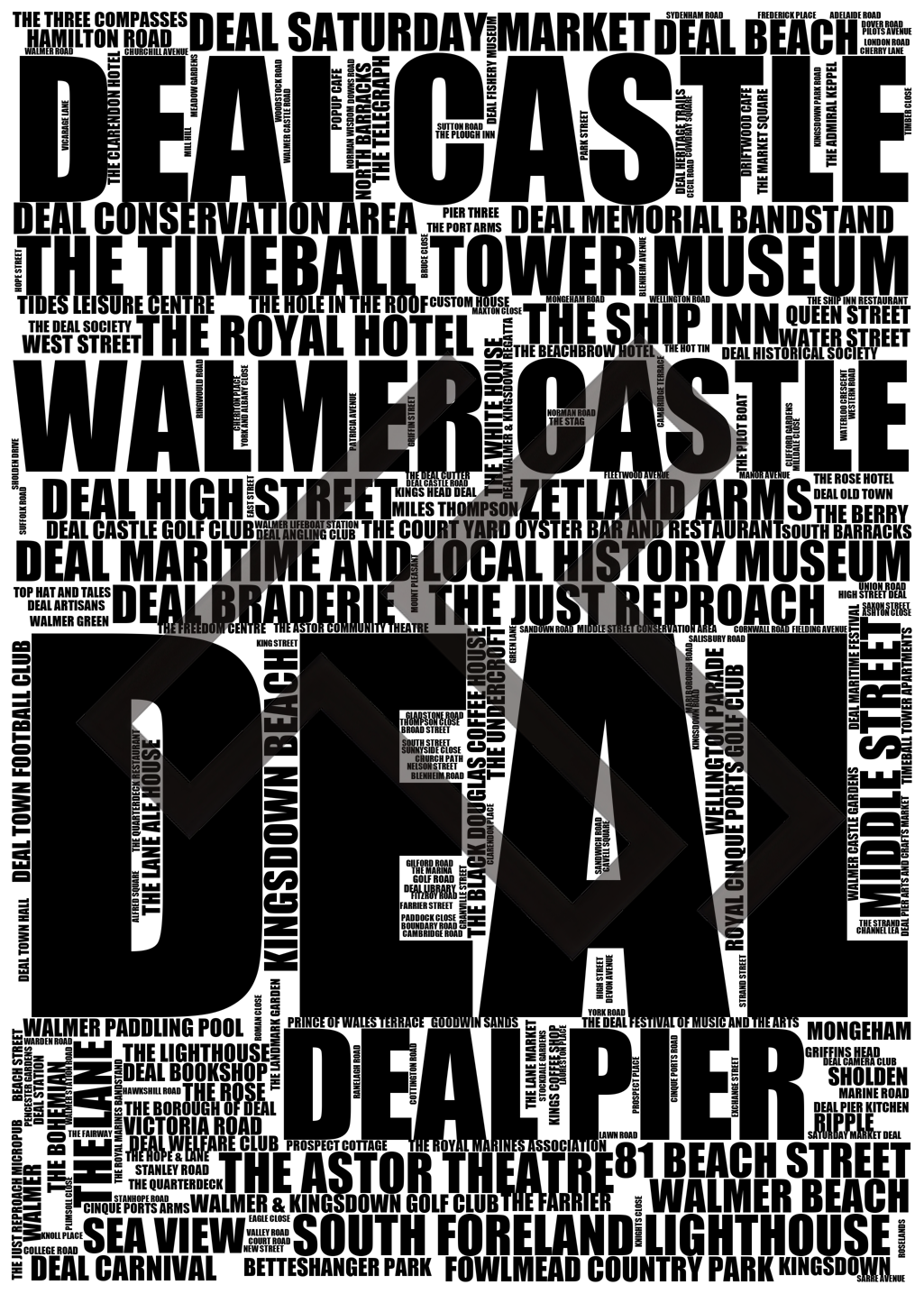 Deal - Premium Typographic Word Cloud Prints, Posters & Gifts