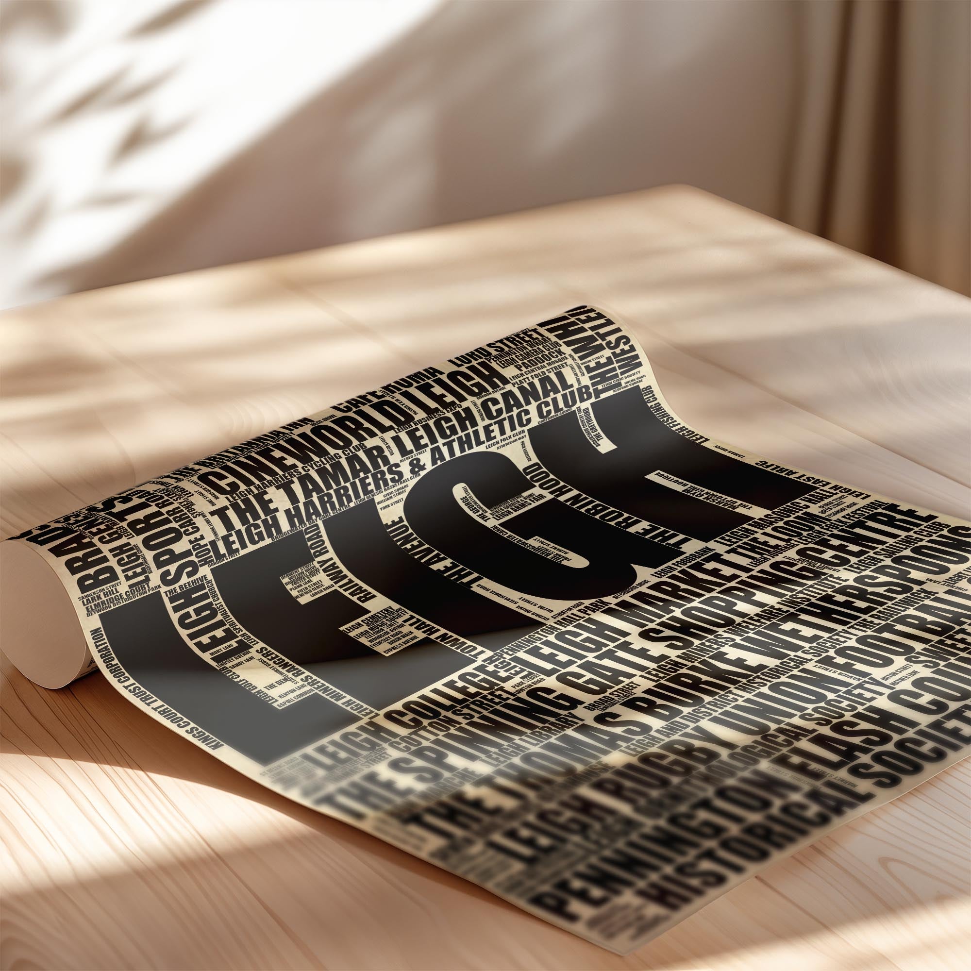 Leigh - Premium Typographic Word Cloud Prints, Posters & Gifts