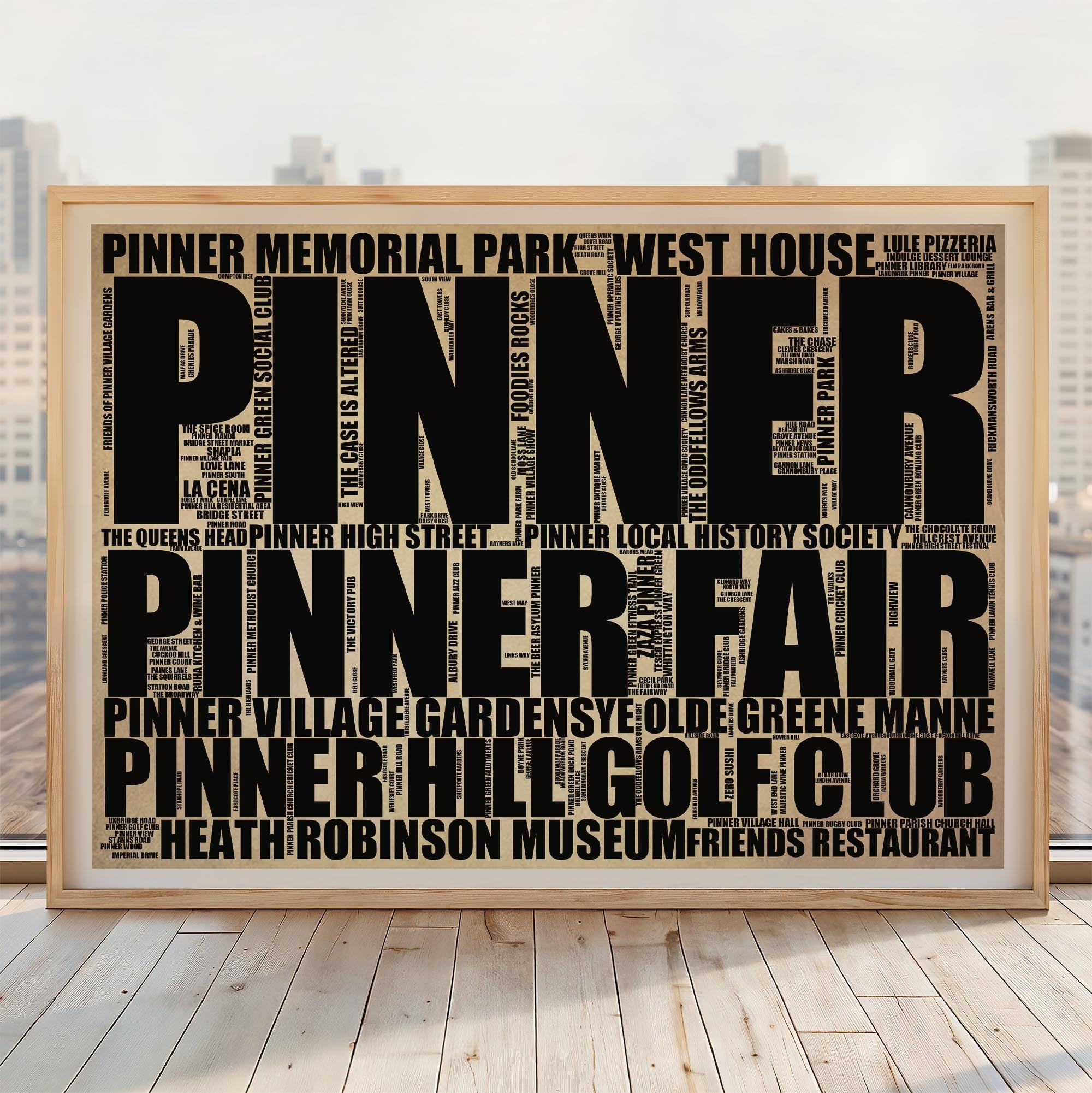 Pinner - Premium Typographic Word Cloud Prints, Posters & Gifts