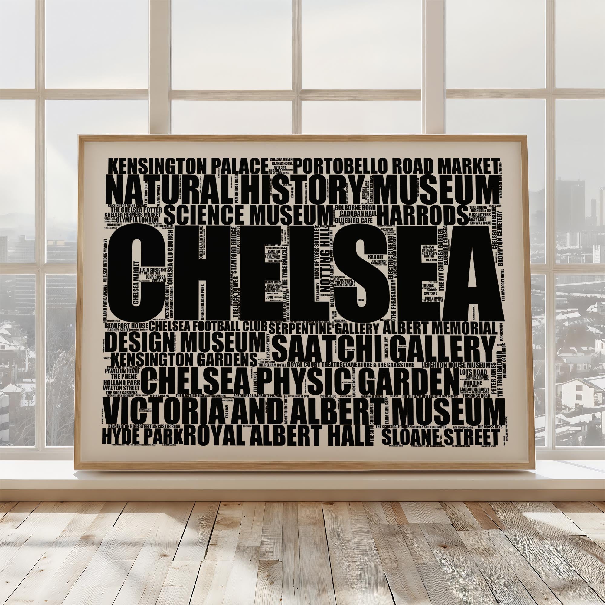Chelsea - Premium Typographic Word Cloud Prints, Posters & Gifts