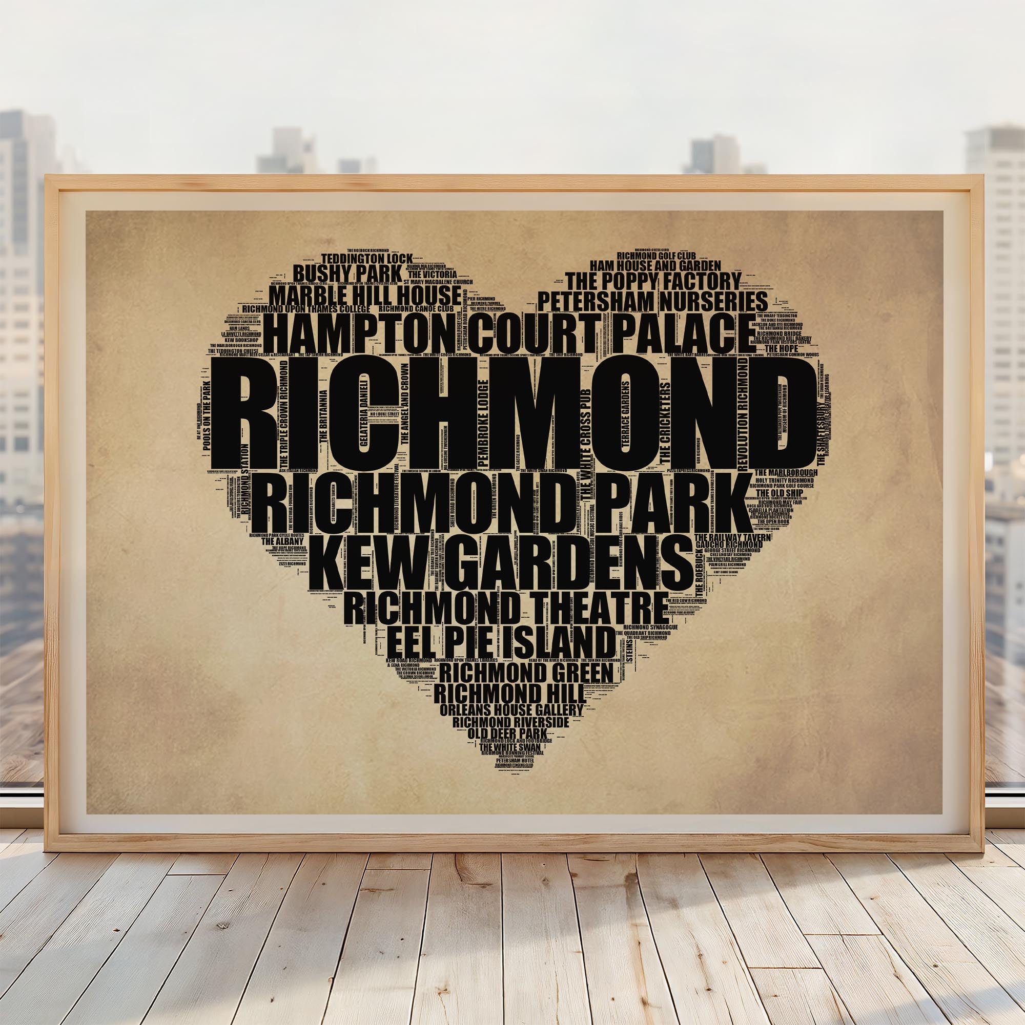 Richmond - Premium Typographic Word Cloud Prints, Posters & Gifts