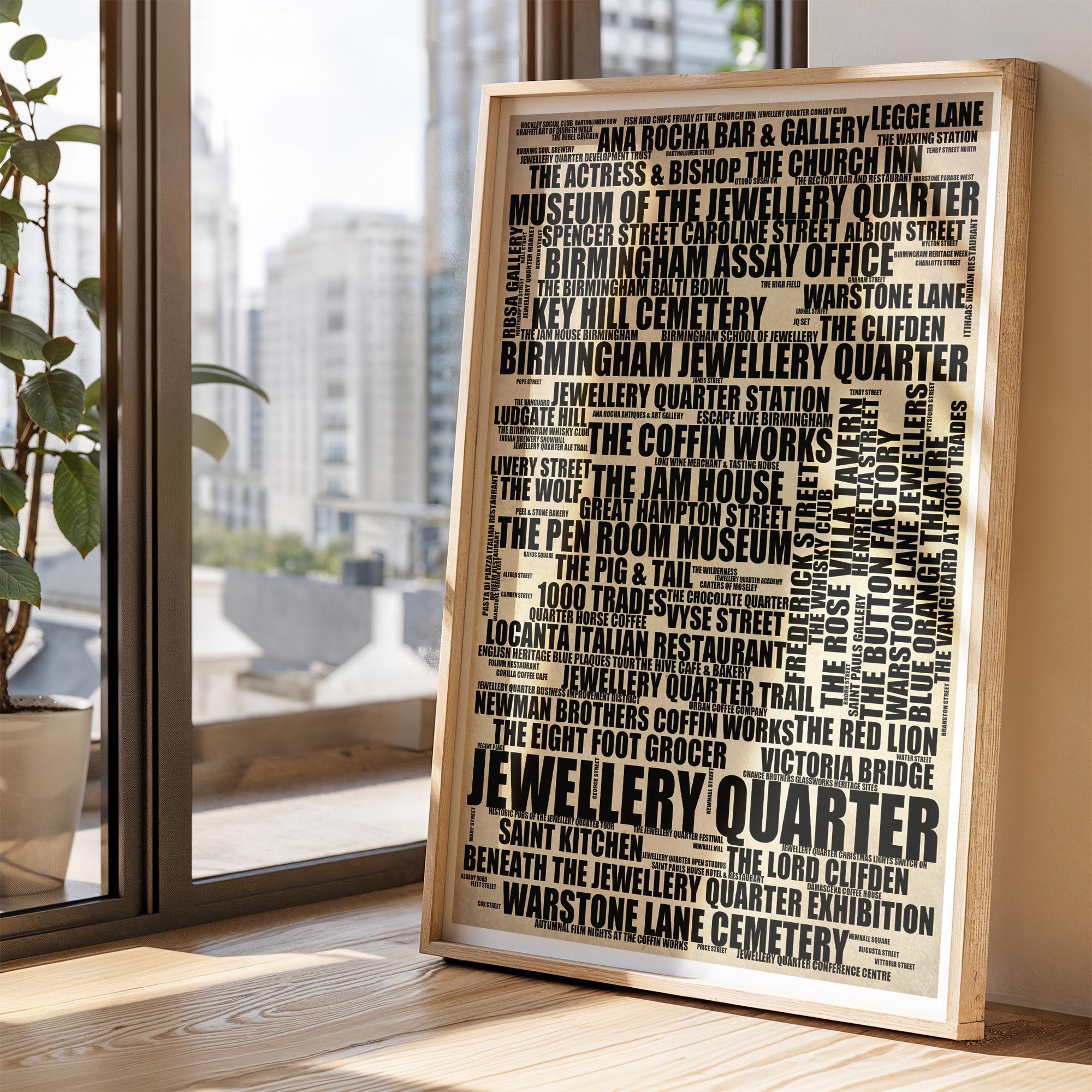 Jewellery Quarter - Premium Typographic Word Cloud Prints, Posters & Gifts