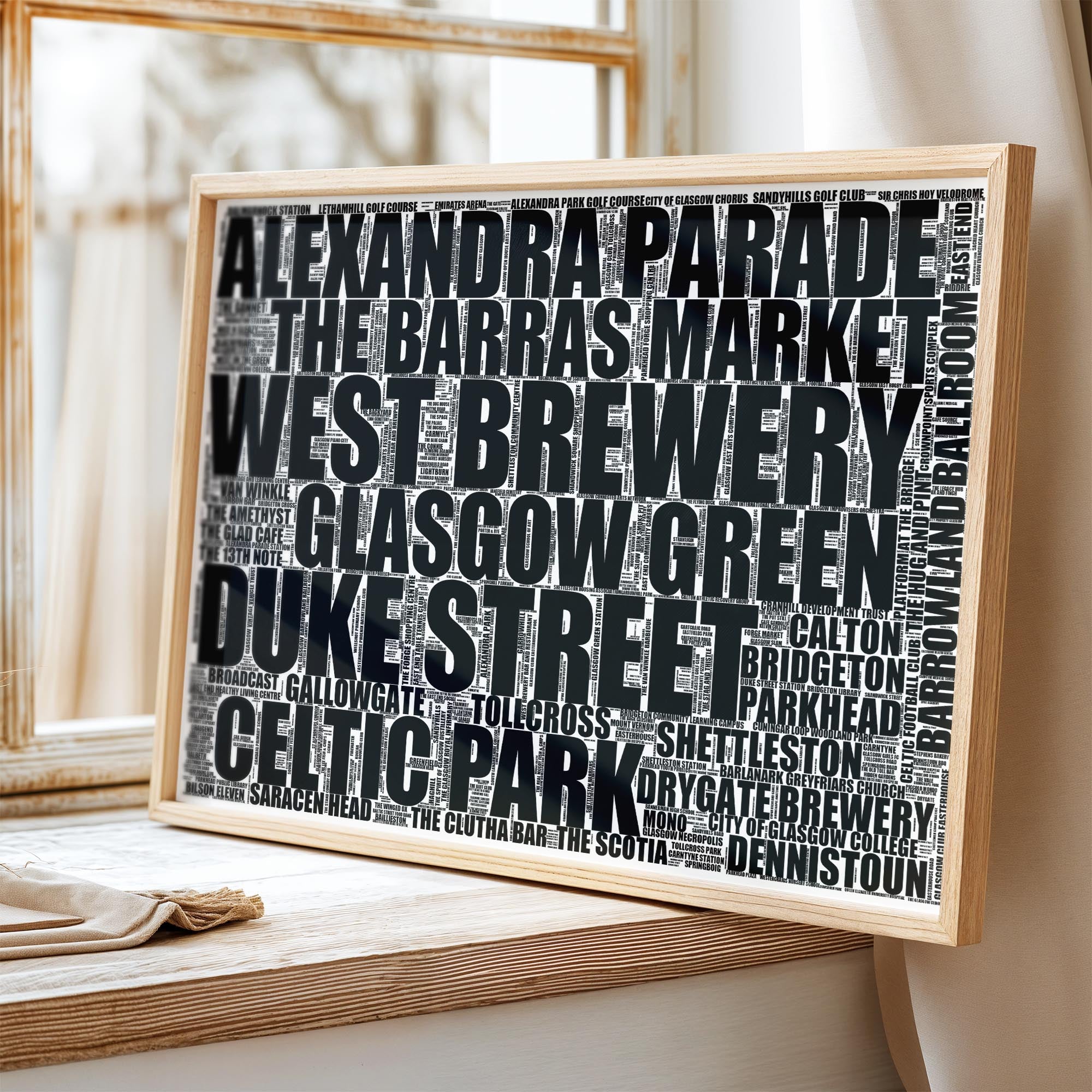 East End - Premium Typographic Word Cloud Prints, Posters & Gifts