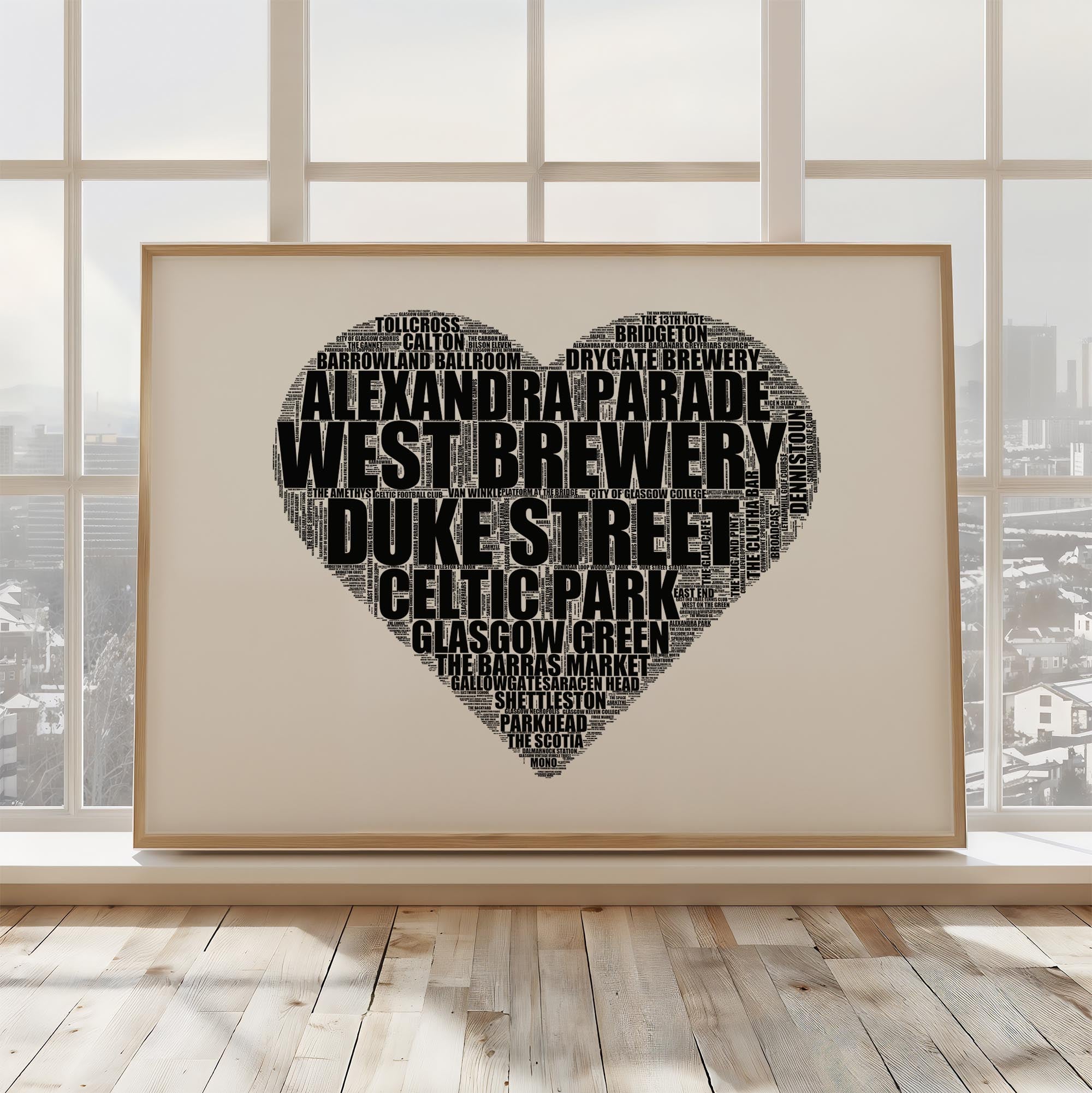 East End - Premium Typographic Word Cloud Prints, Posters & Gifts