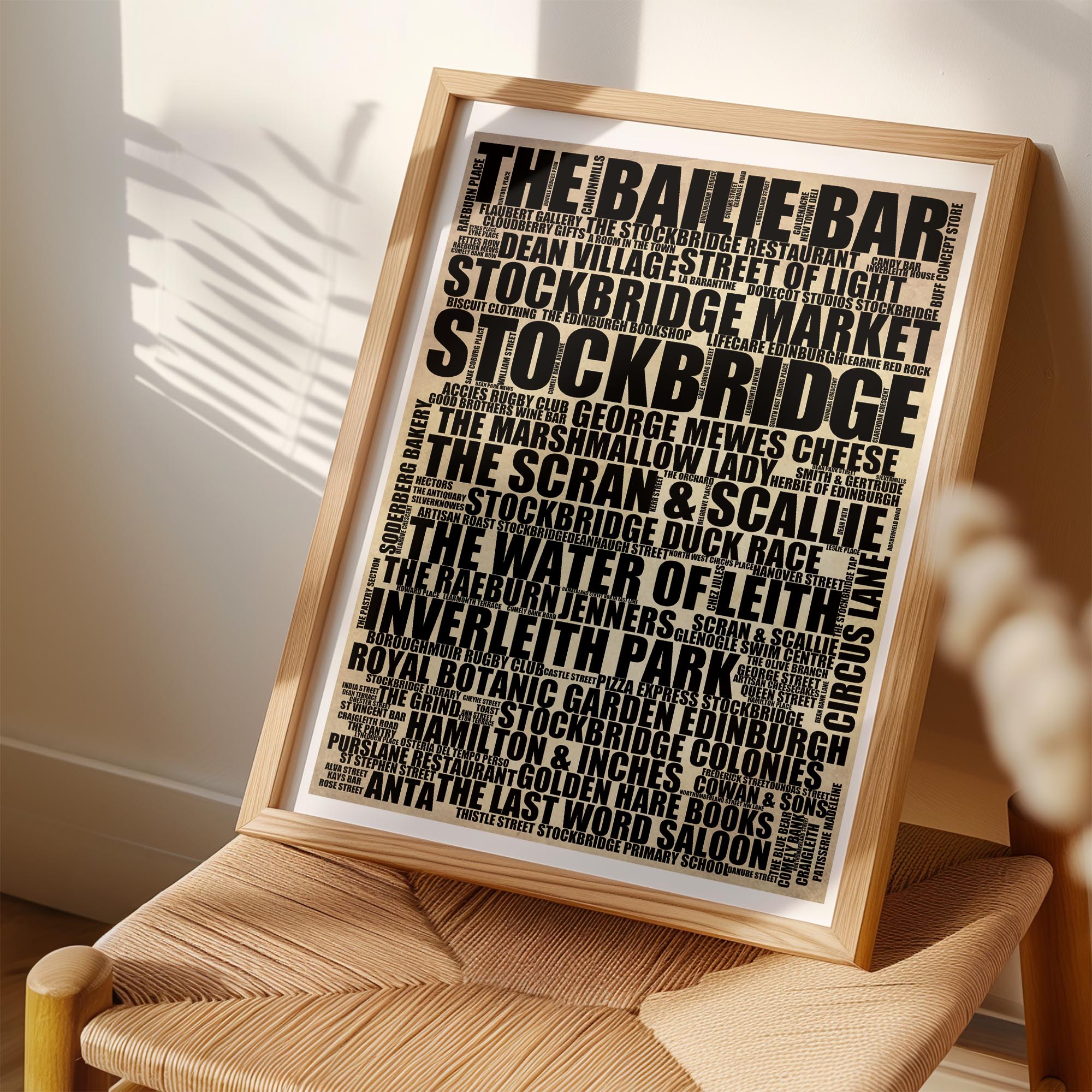 Stockbridge - Premium Typographic Word Cloud Prints, Posters & Gifts