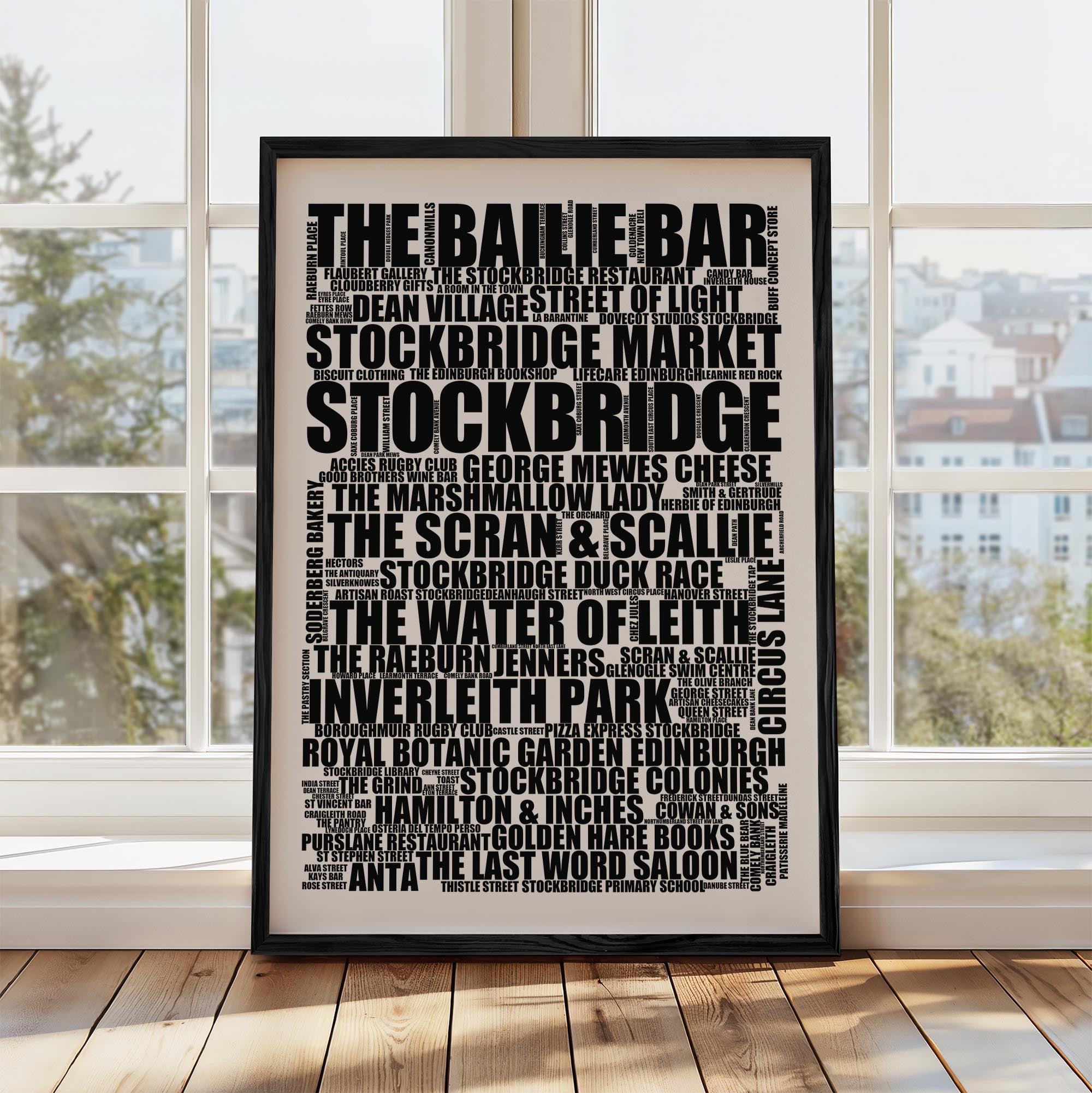 Stockbridge - Premium Typographic Word Cloud Prints, Posters & Gifts