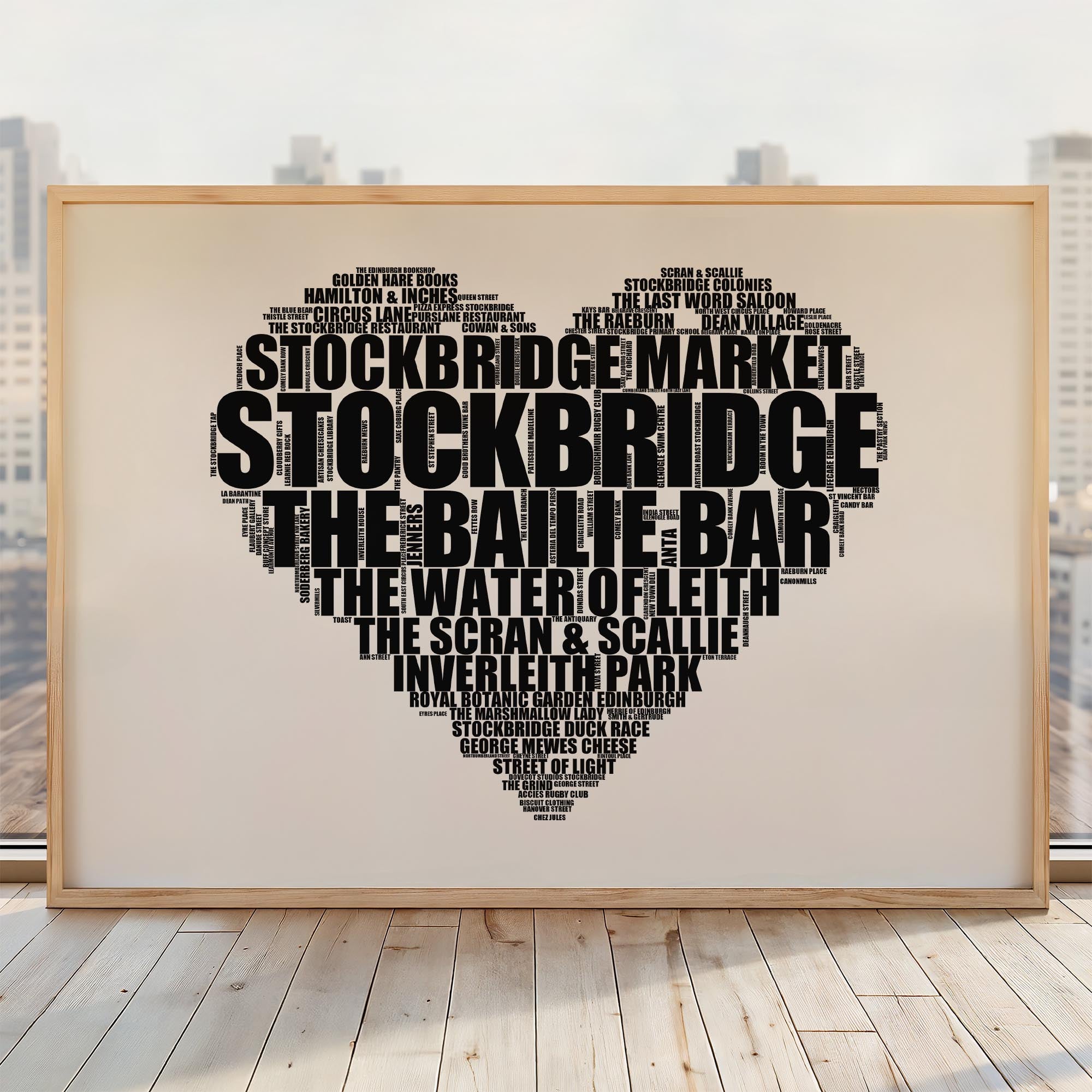 Stockbridge - Premium Typographic Word Cloud Prints, Posters & Gifts