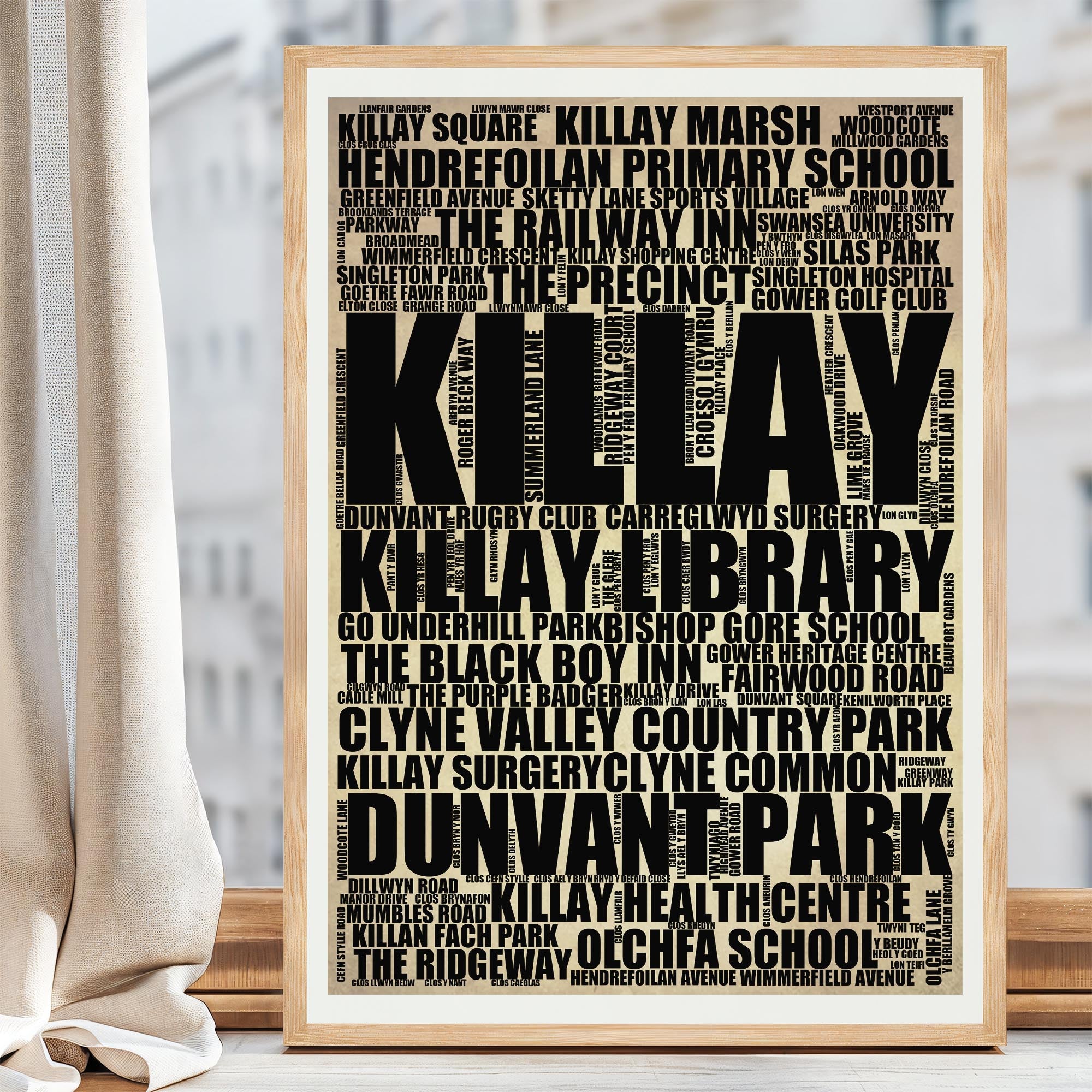 Killay - Premium Typographic Word Cloud Prints, Posters & Gifts