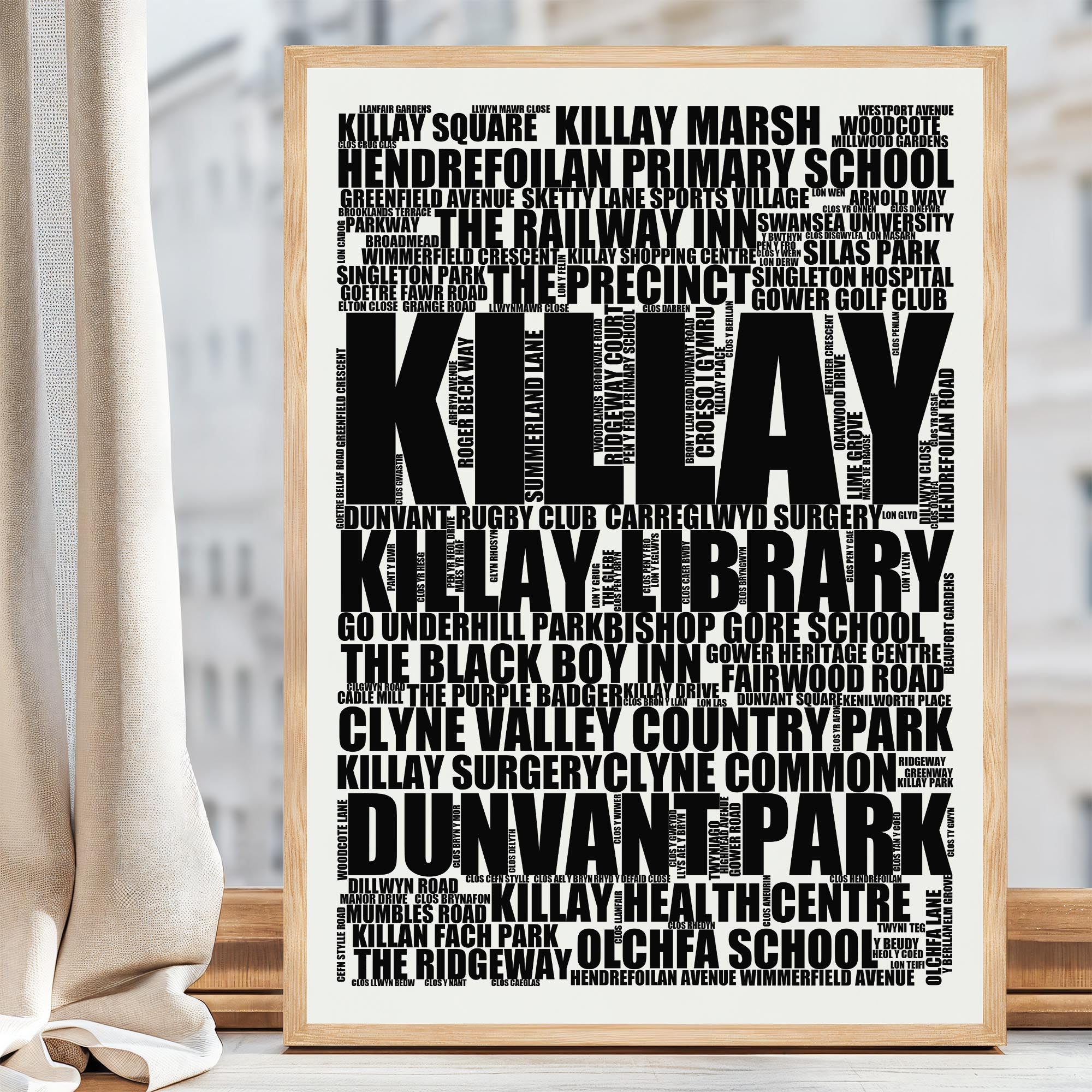 Killay - Premium Typographic Word Cloud Prints, Posters & Gifts