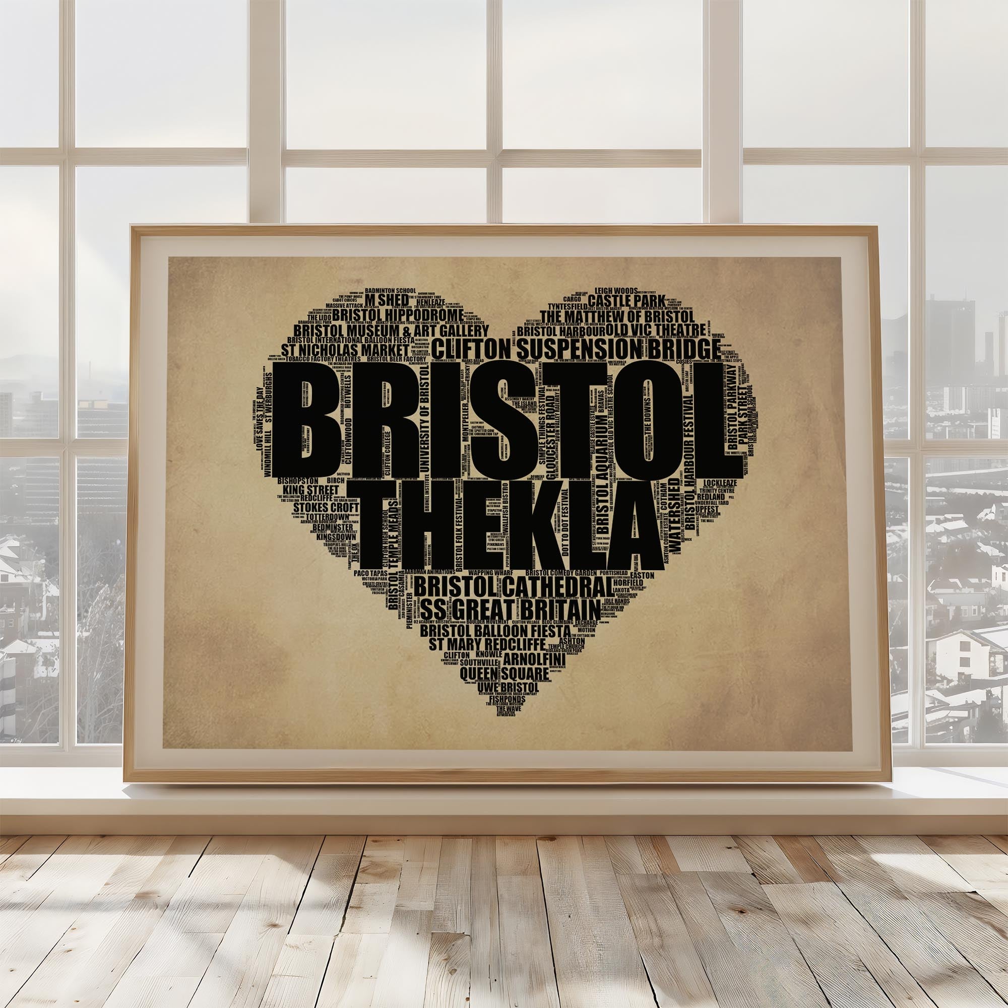Bristol - Premium Typographic Word Cloud Prints, Posters & Gifts