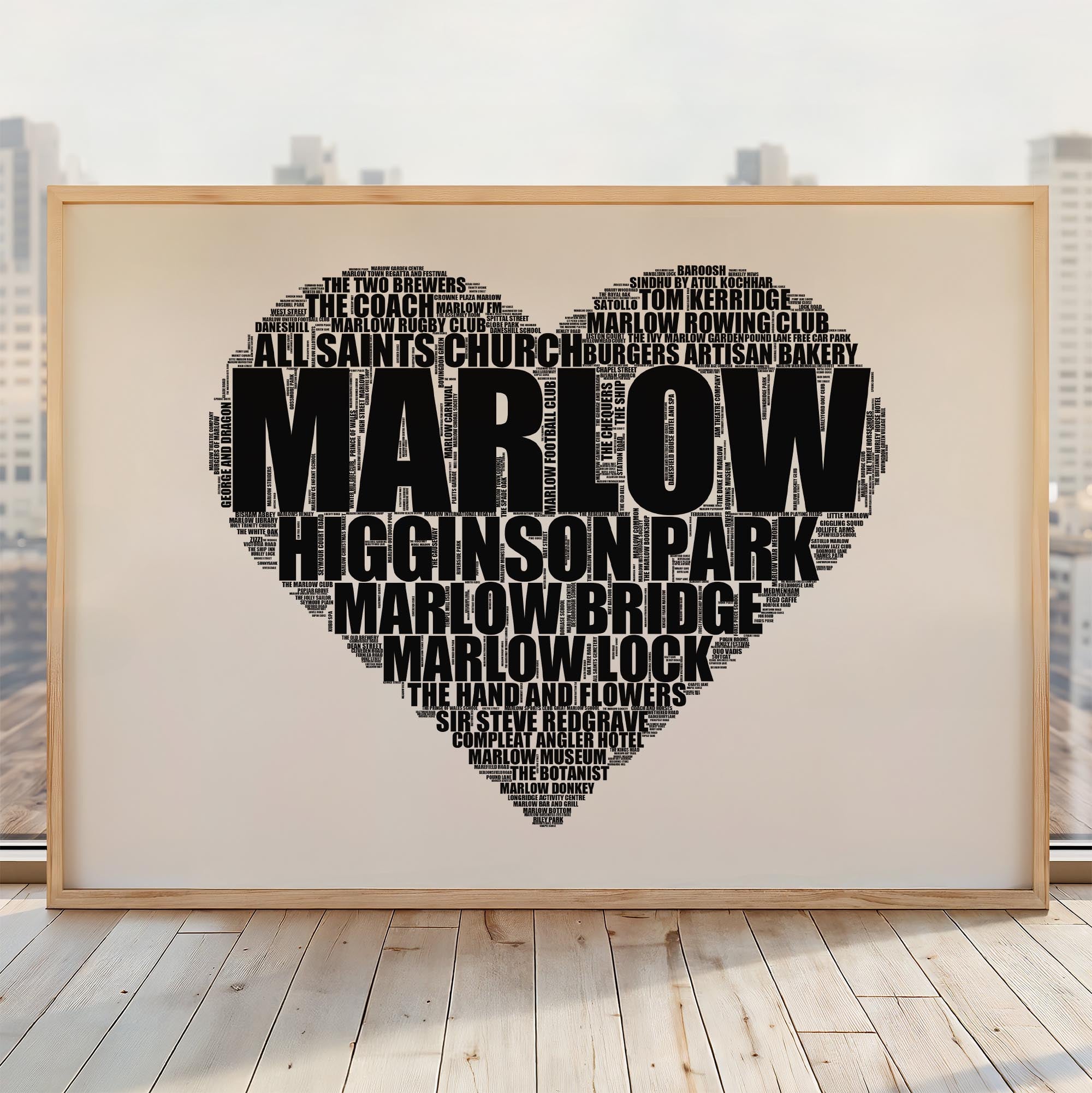 Marlow - Premium Typographic Word Cloud Prints, Posters & Gifts