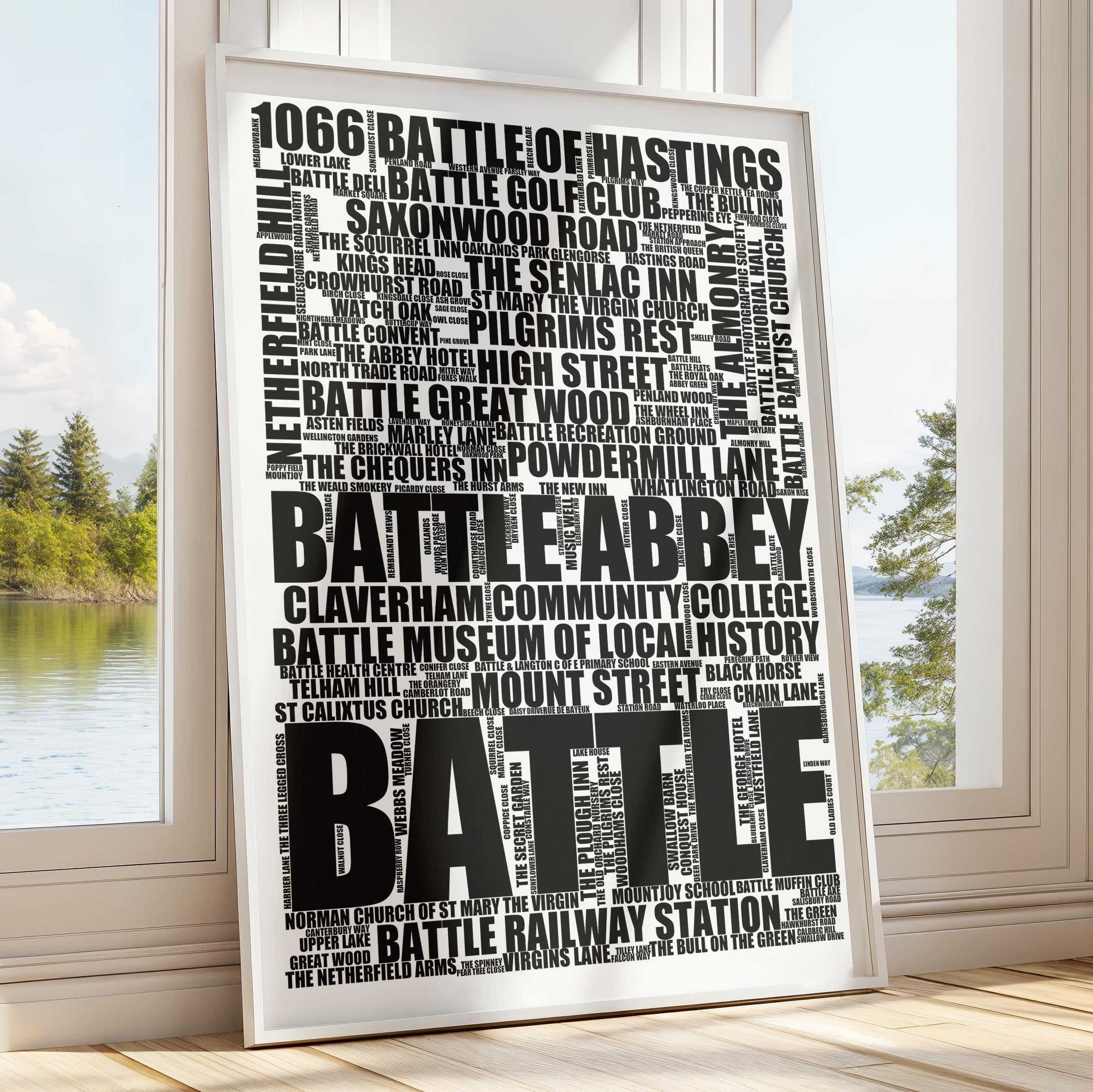 Battle - Premium Typographic Word Cloud Prints, Posters & Gifts