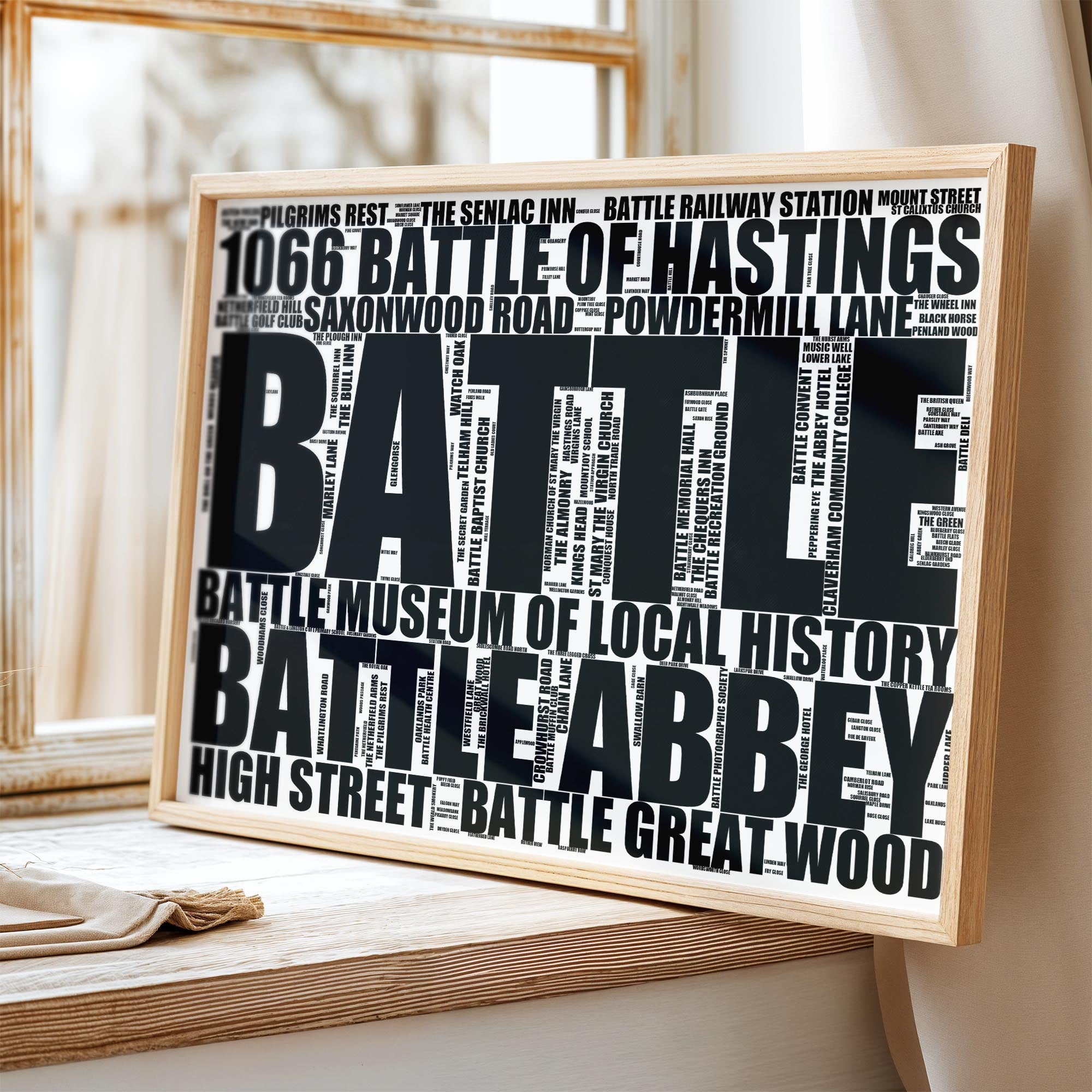 Battle - Premium Typographic Word Cloud Prints, Posters & Gifts