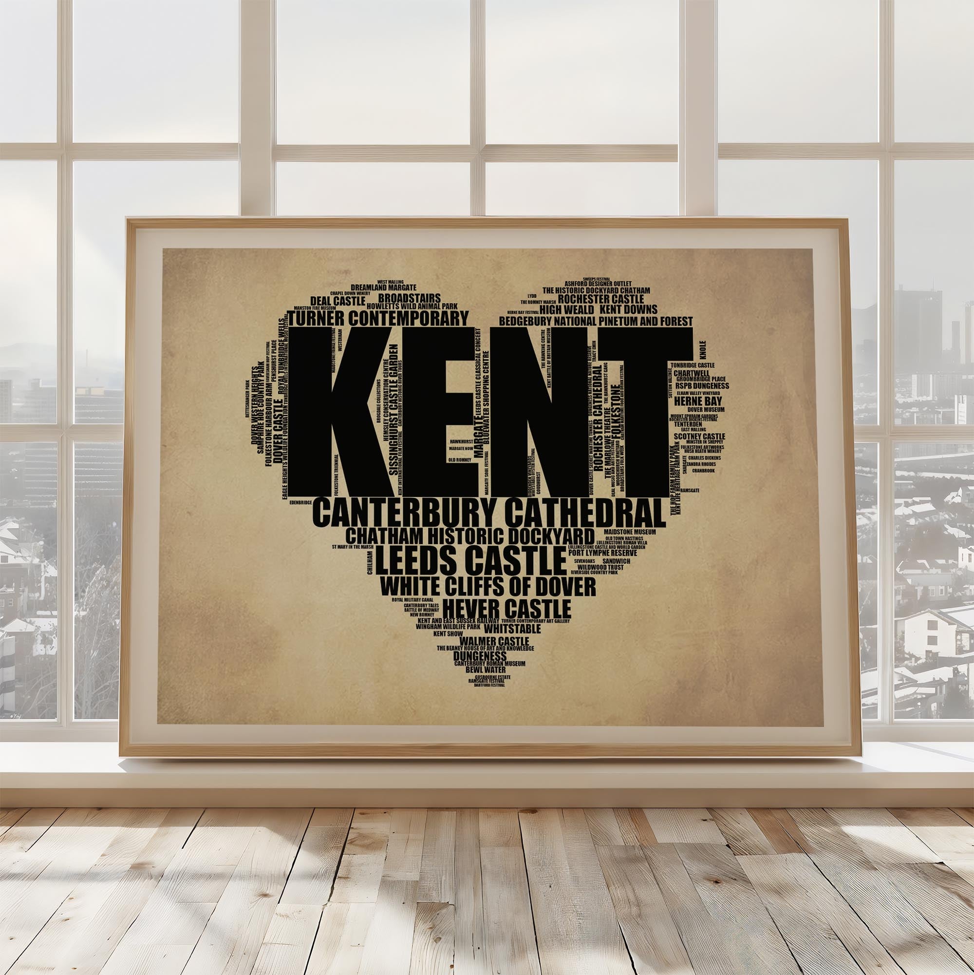 Kent - Premium Typographic Word Cloud Prints, Posters & Gifts