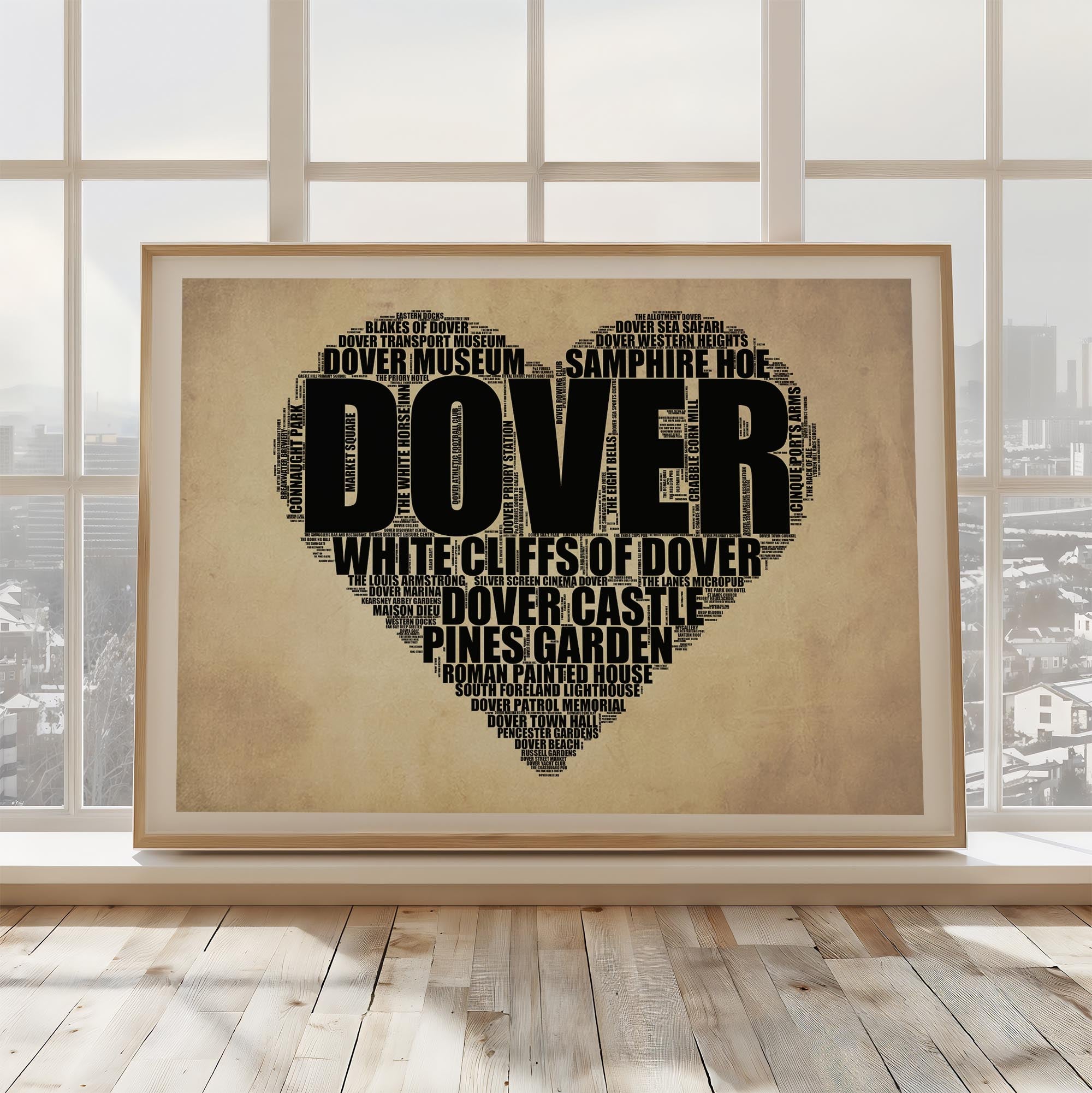 Dover - Premium Typographic Word Cloud Prints, Posters & Gifts