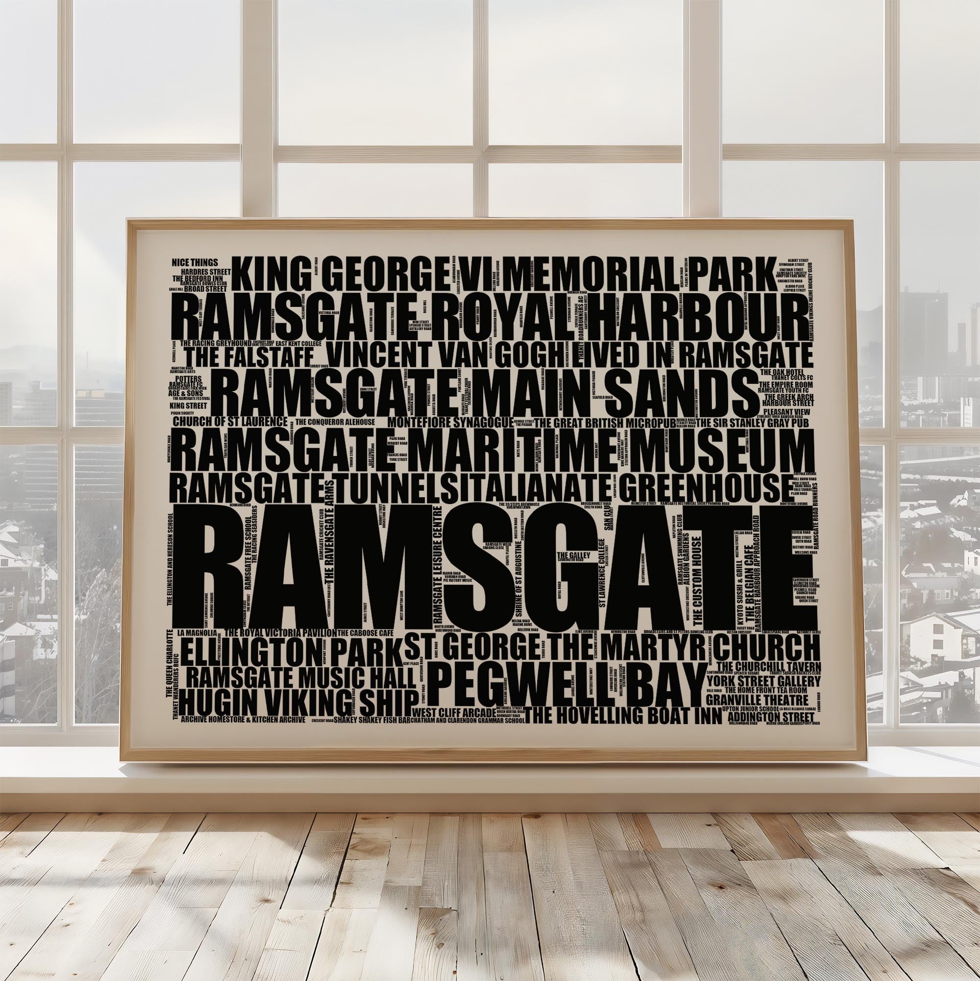 Ramsgate - Premium Typographic Word Cloud Prints, Posters & Gifts