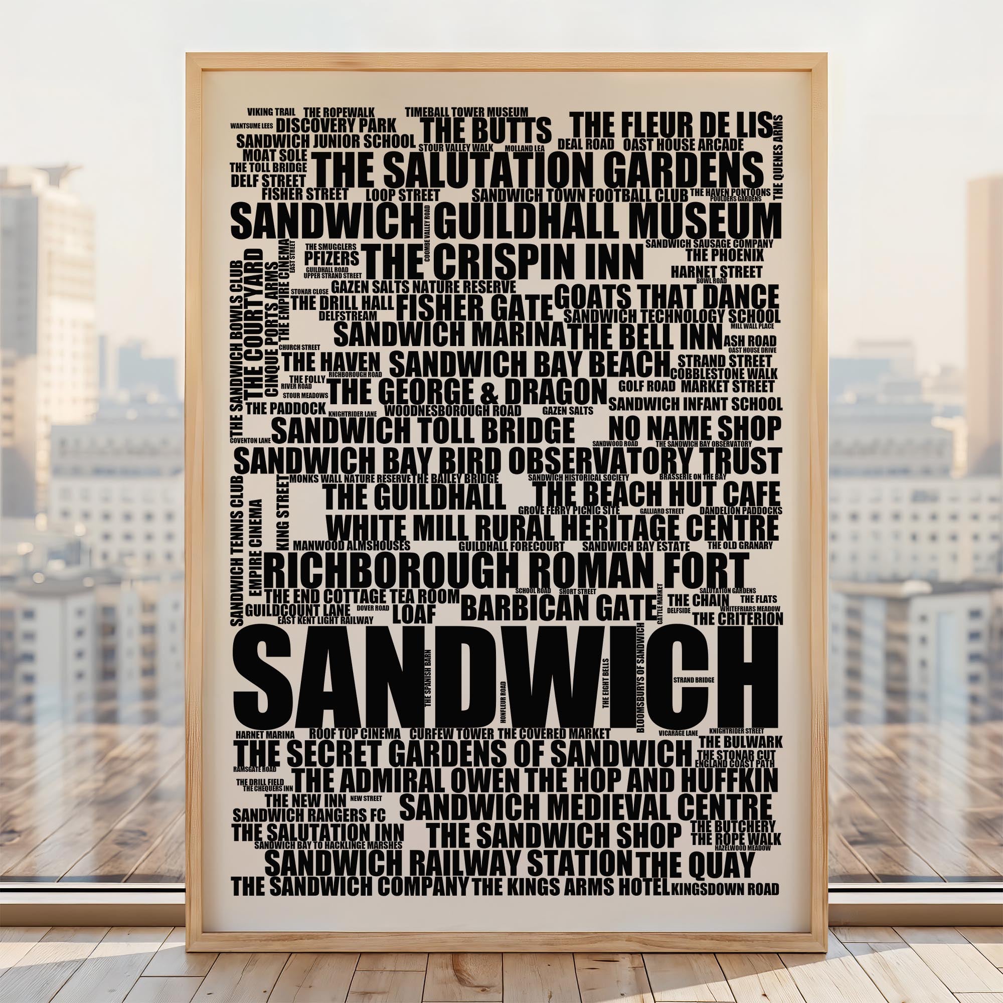 Sandwich - Premium Typographic Word Cloud Prints, Posters & Gifts