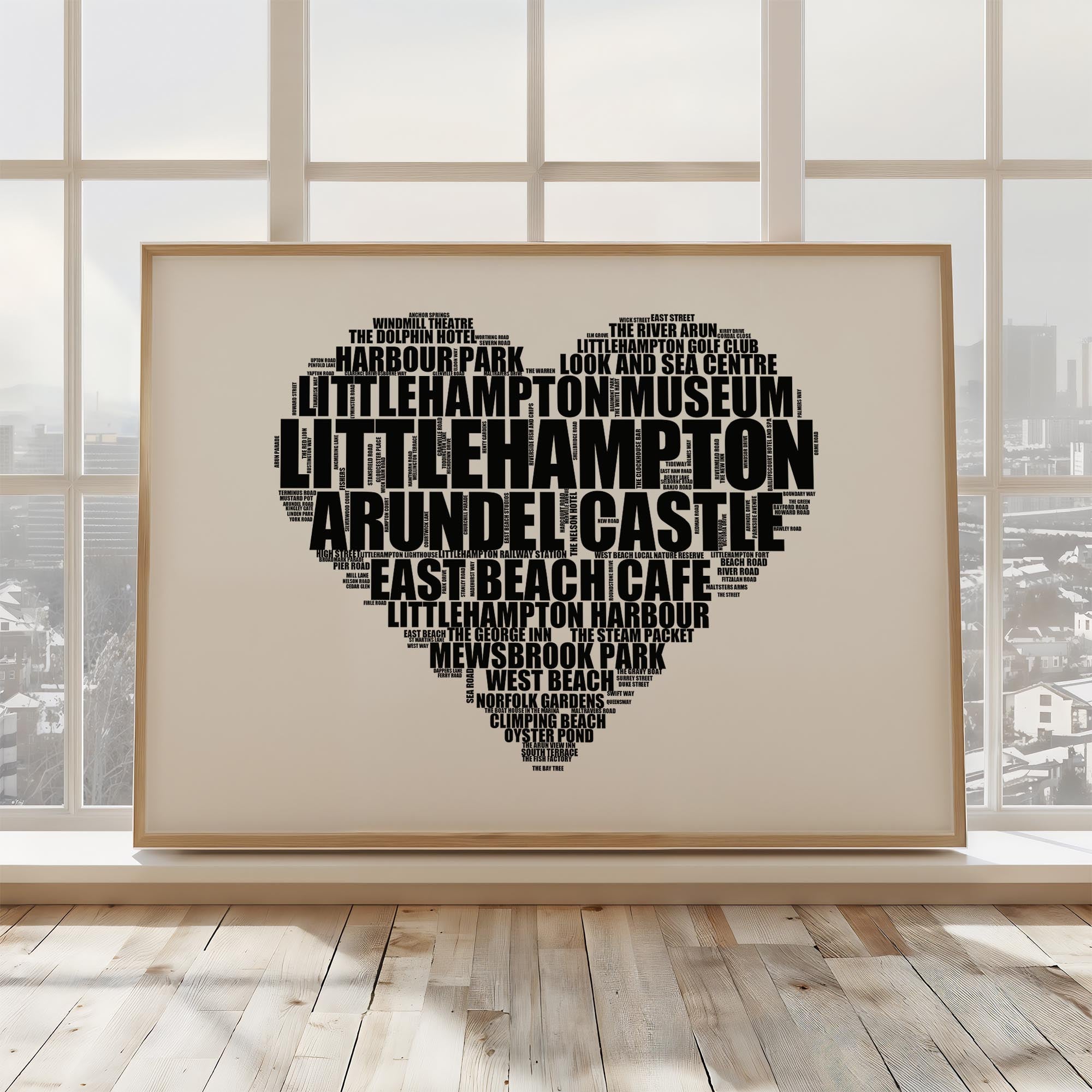 Littlehampton - Premium Typographic Word Cloud Prints, Posters & Gifts