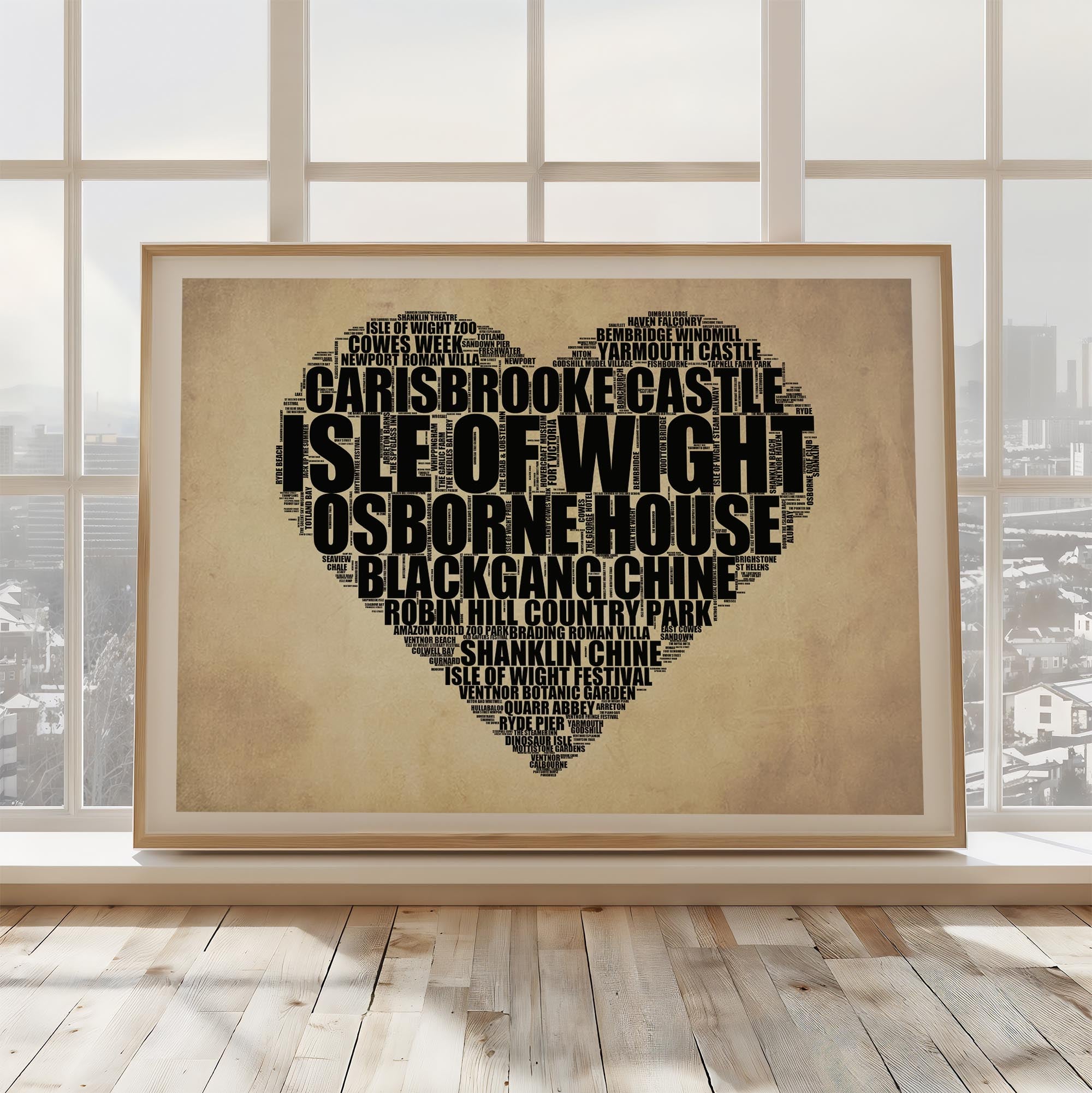 Isle of Wight - Premium Typographic Word Cloud Prints, Posters & Gifts