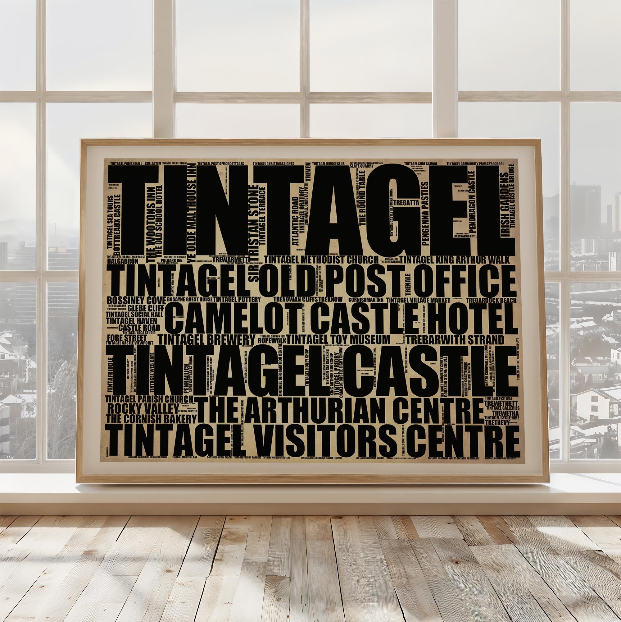 Tintagel - Premium Typographic Word Cloud Prints, Posters & Gifts