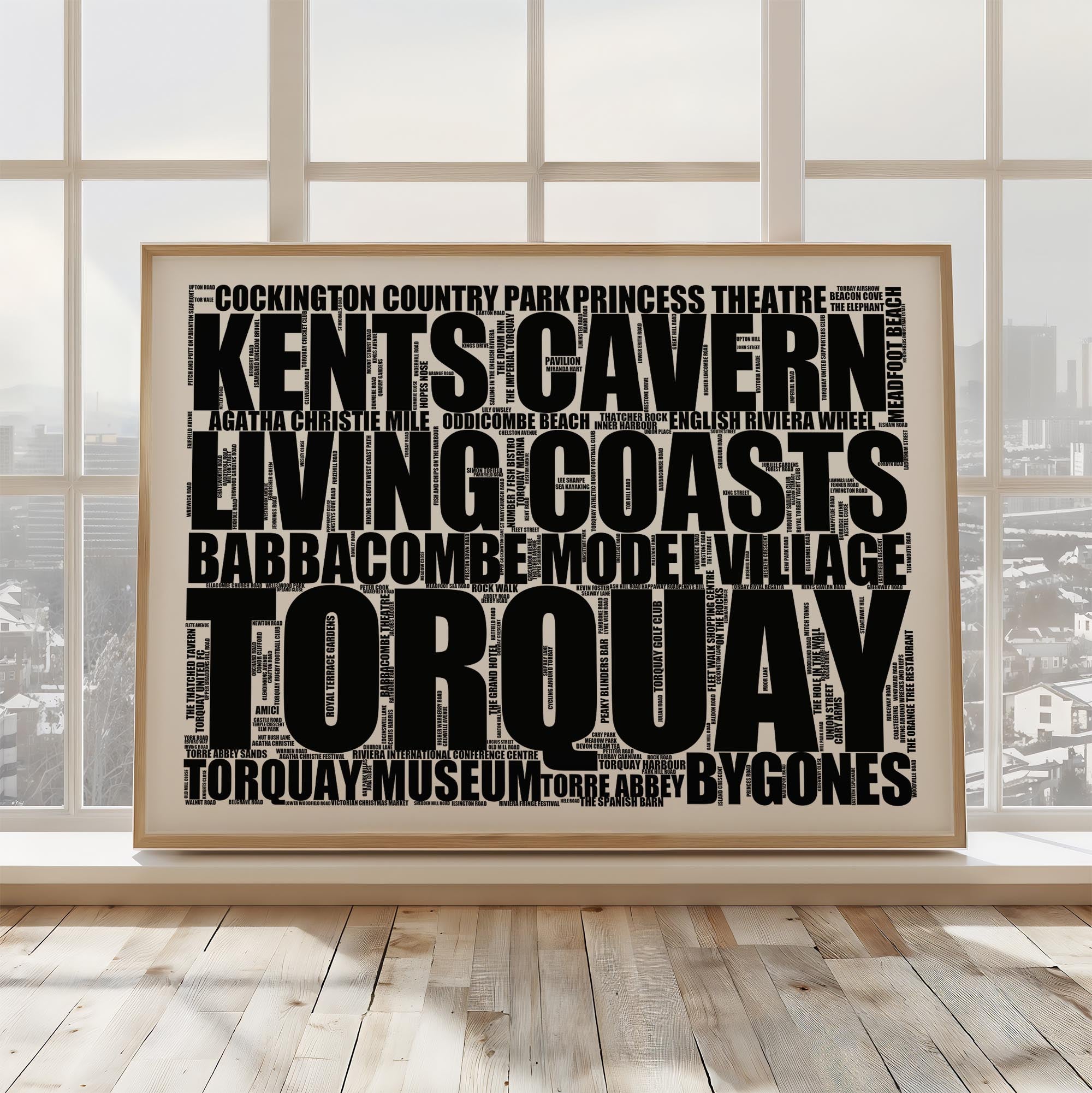 Torquay - Premium Typographic Word Cloud Prints, Posters & Gifts