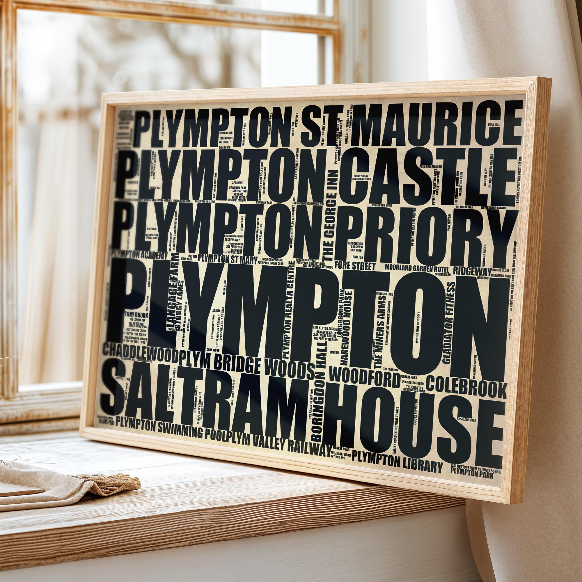 Plympton - Premium Typographic Word Cloud Prints, Posters & Gifts