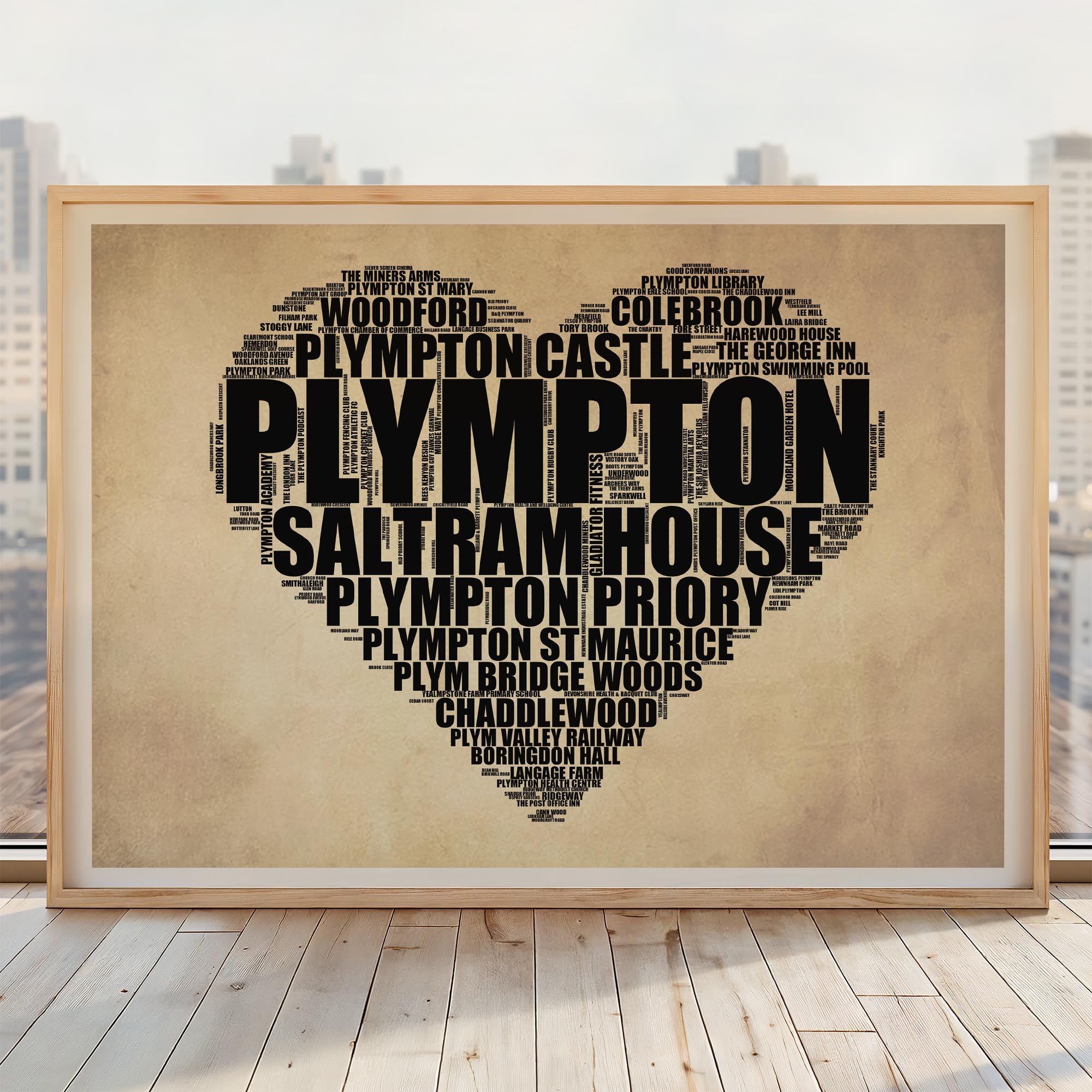 Plympton - Premium Typographic Word Cloud Prints, Posters & Gifts