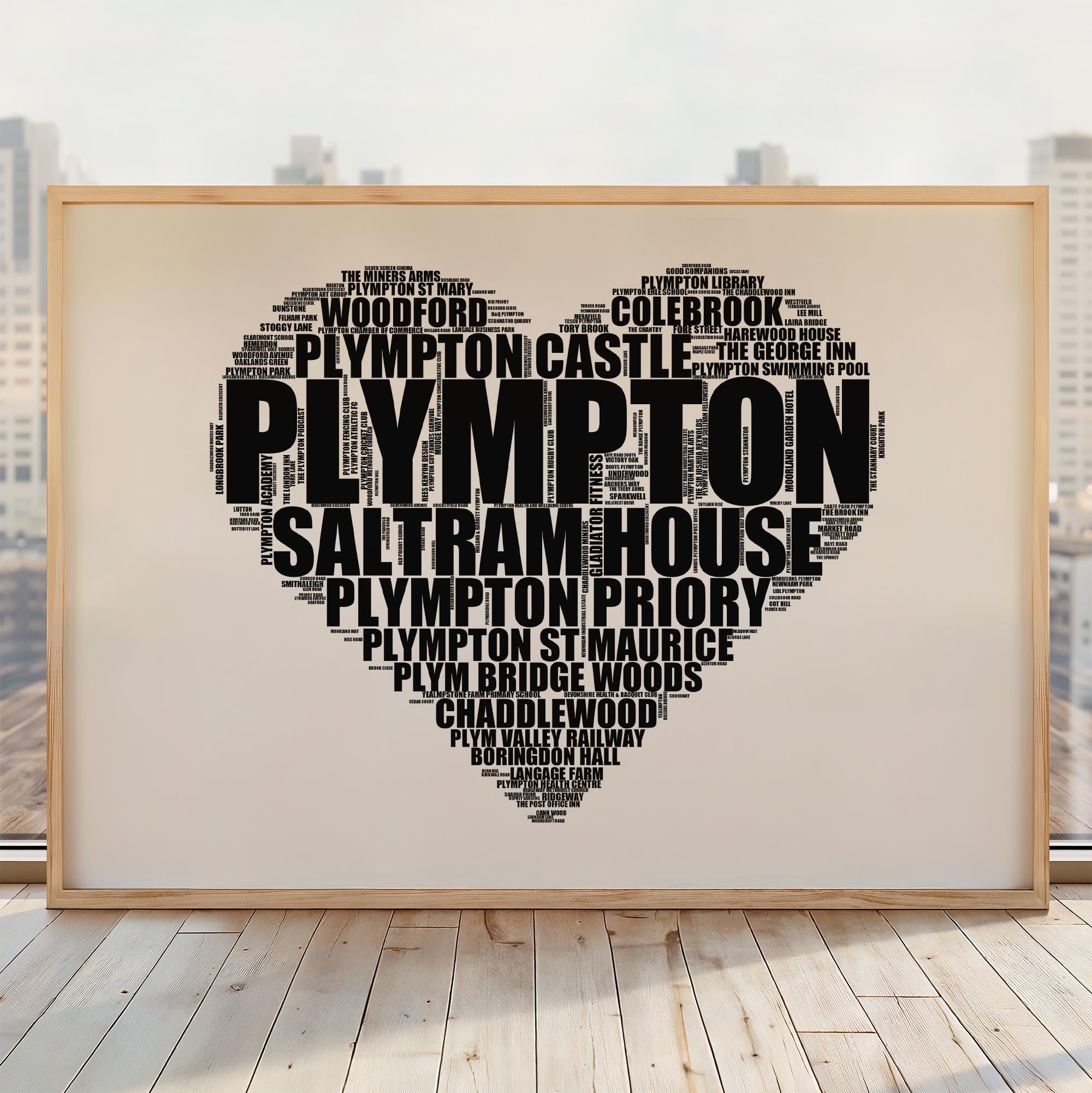 Plympton - Premium Typographic Word Cloud Prints, Posters & Gifts