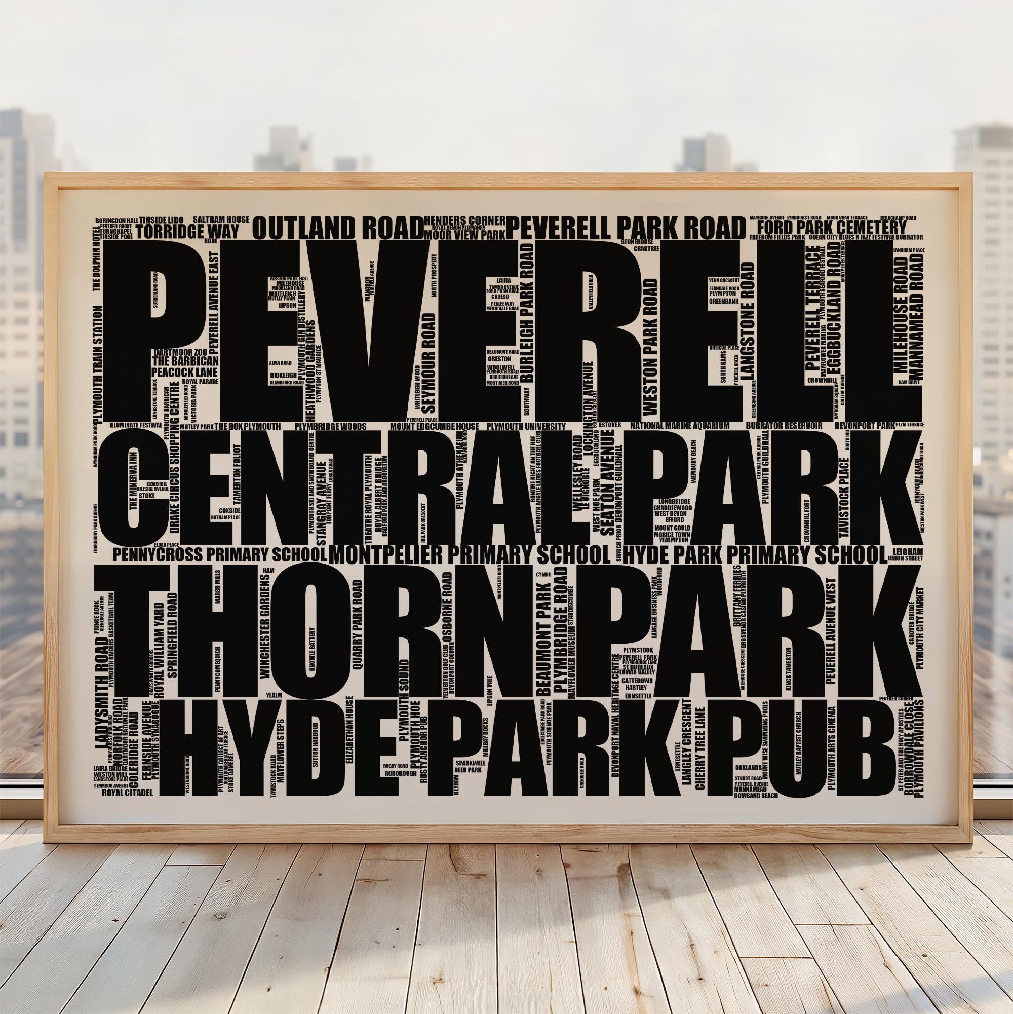 Peverell - Premium Typographic Word Cloud Prints, Posters & Gifts